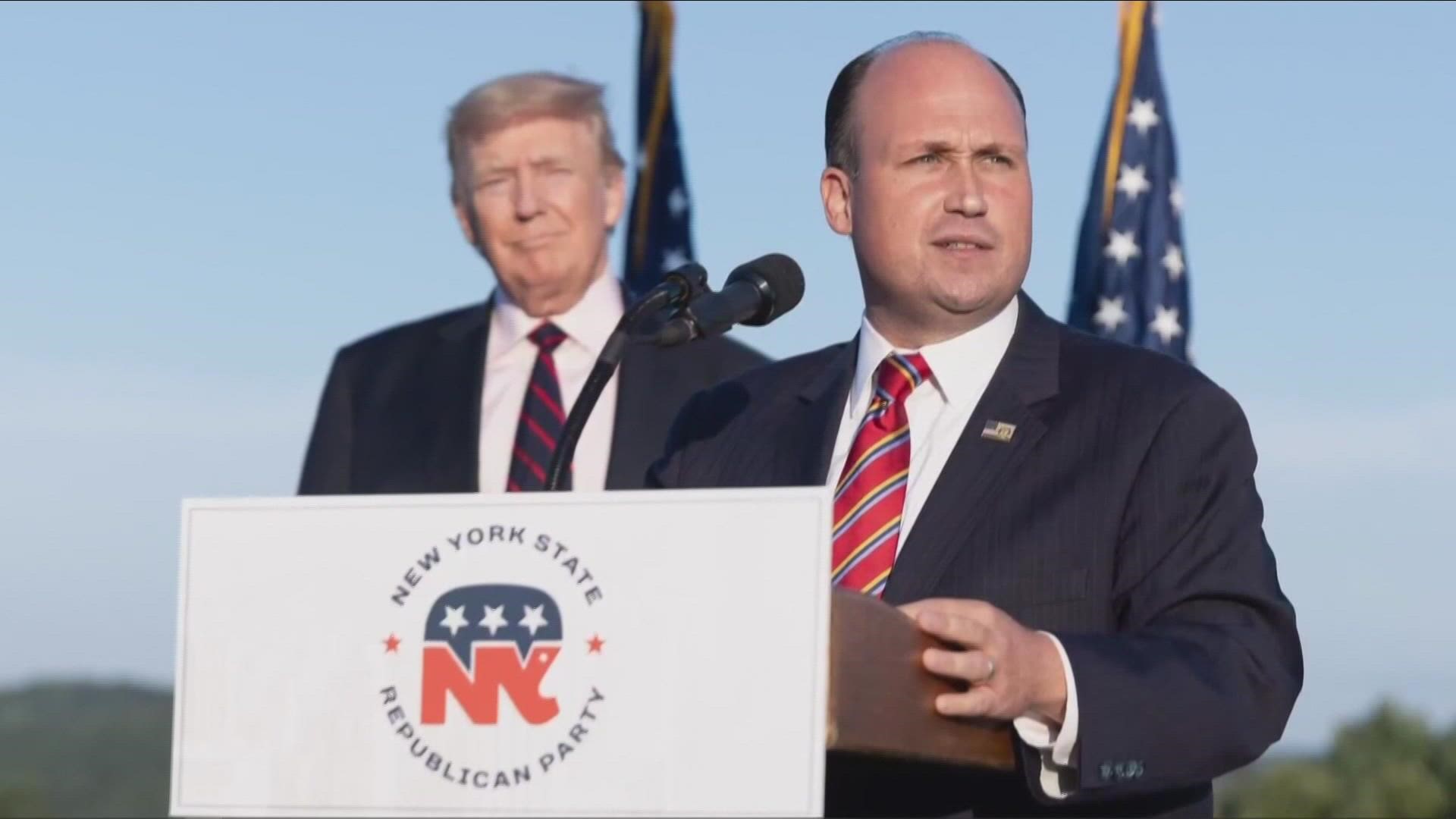 Former President Donald Trump says Langworthy is a "strong conservative warrior".