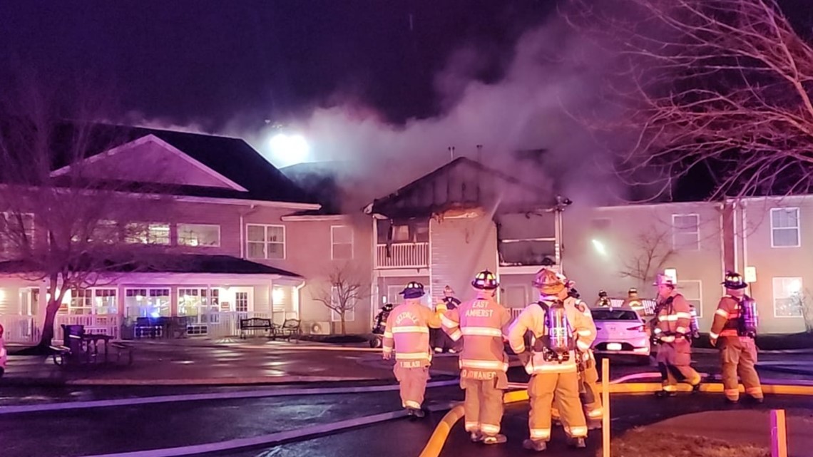 Fire breaks out at senior apartment complex in Amherst