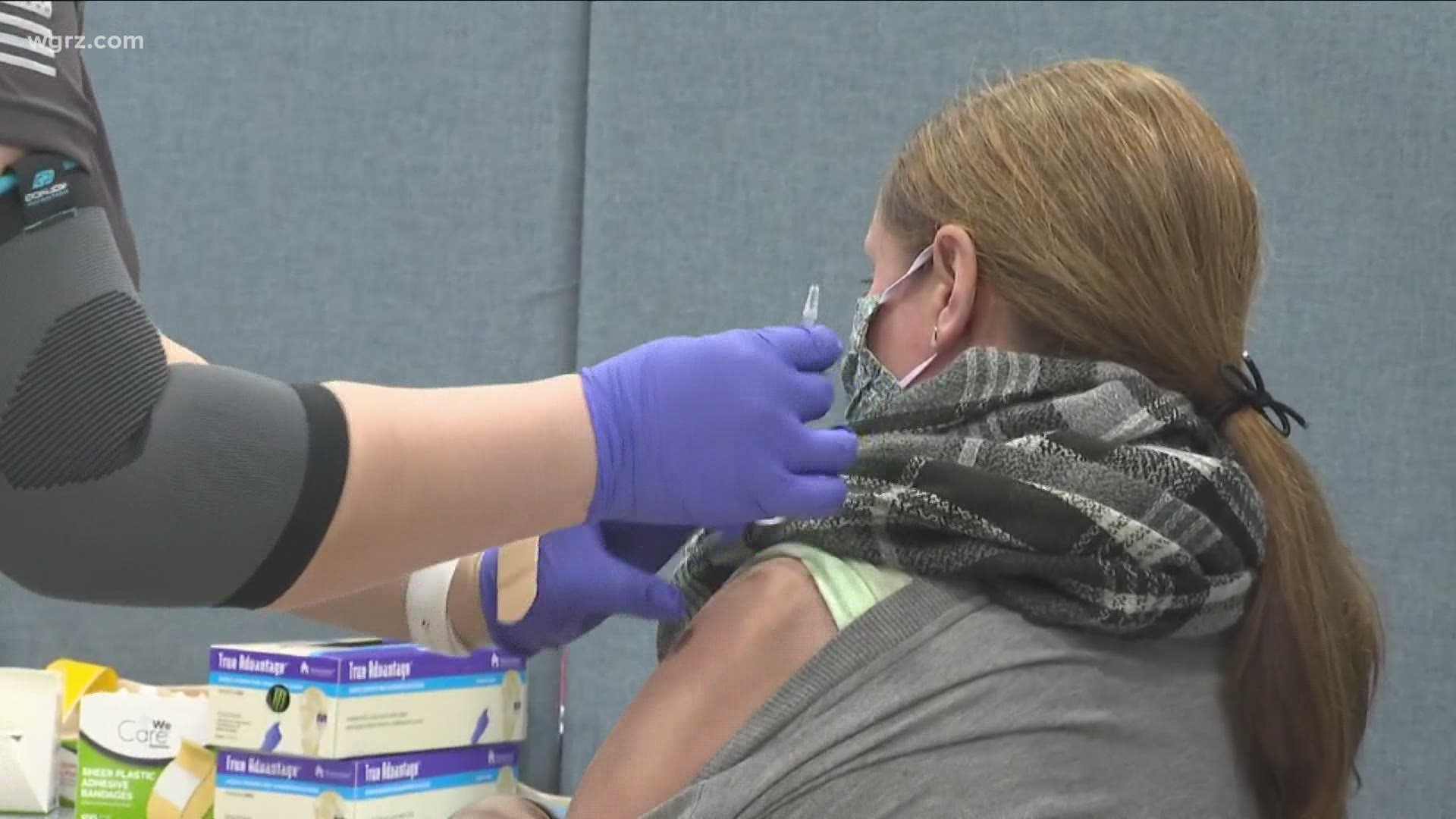 This clinic was set up for people in specific Buffalo zip codes with low vaccination  rates