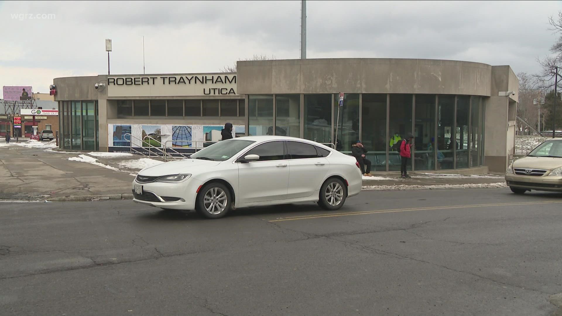 Transit police say it happened around 11 o'clock Sunday morning on the street level of the Utica Station on the corner of Main and Utica in Buffalo.