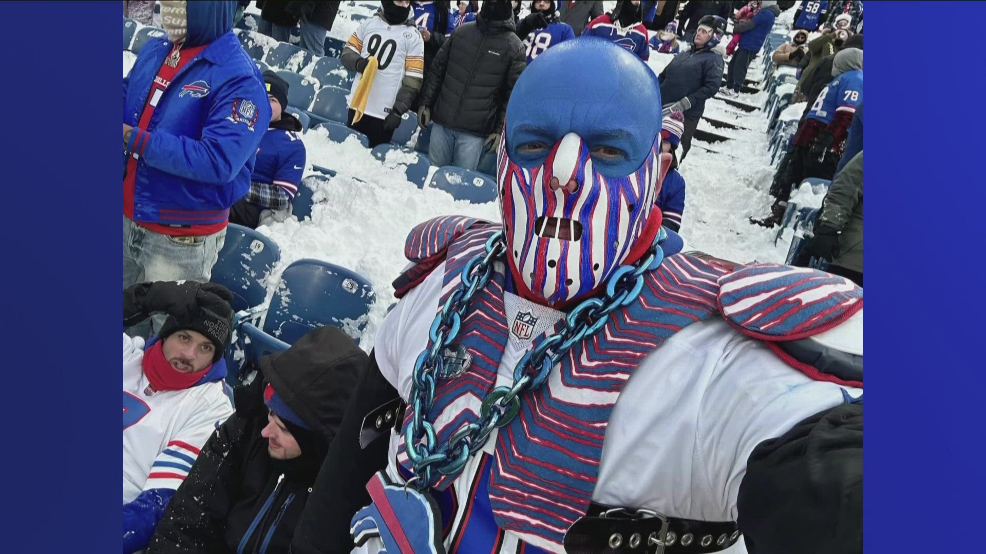 School principal by day and a dedicated member of the Bills Mafia by night, "Hannabill Lecter" prowls Highmark Stadium every home game.