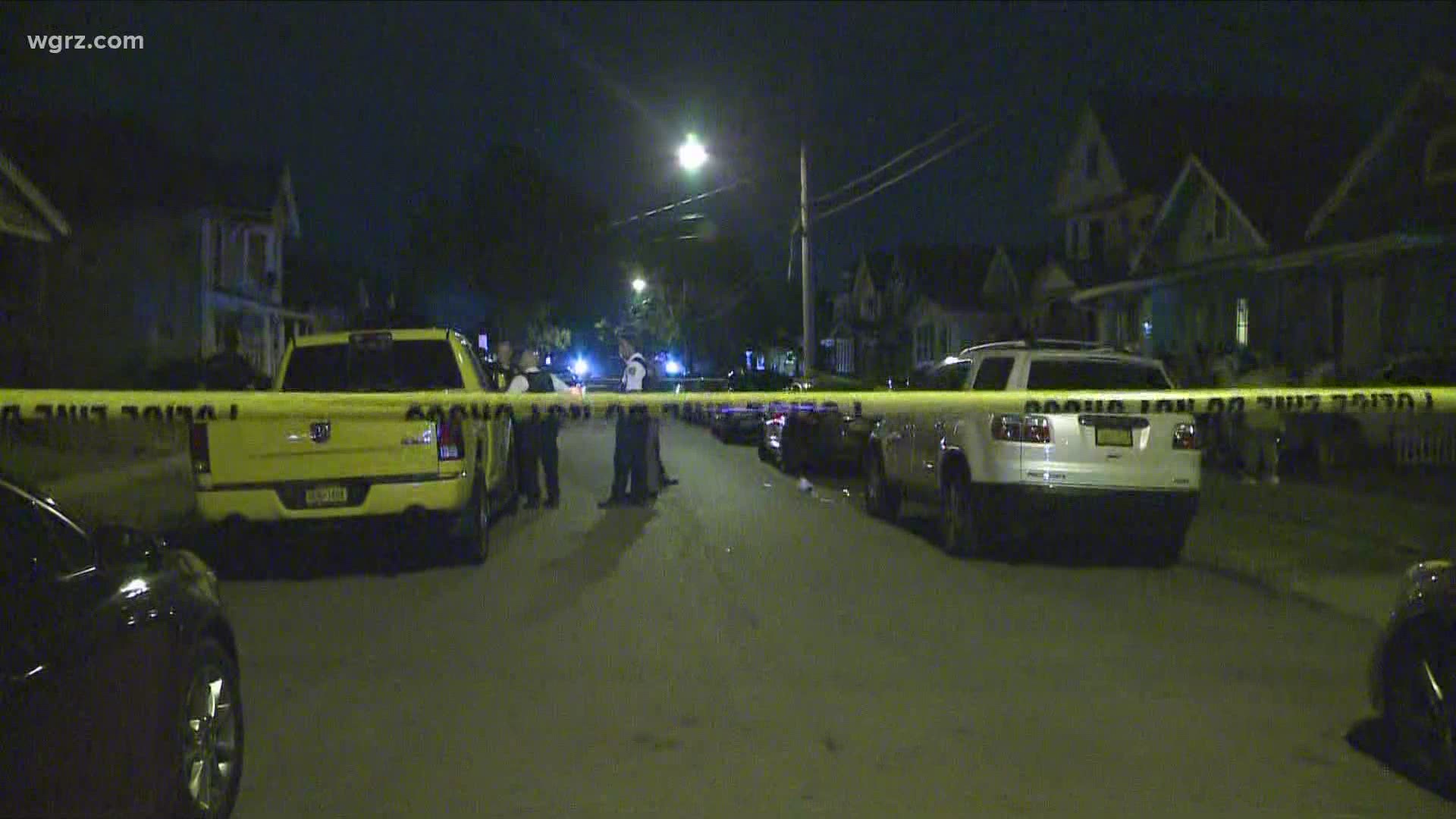 One man was shot on Marigold Avenue near Central Park just before 10 o'clock last night.  The man was taken to ECMC.