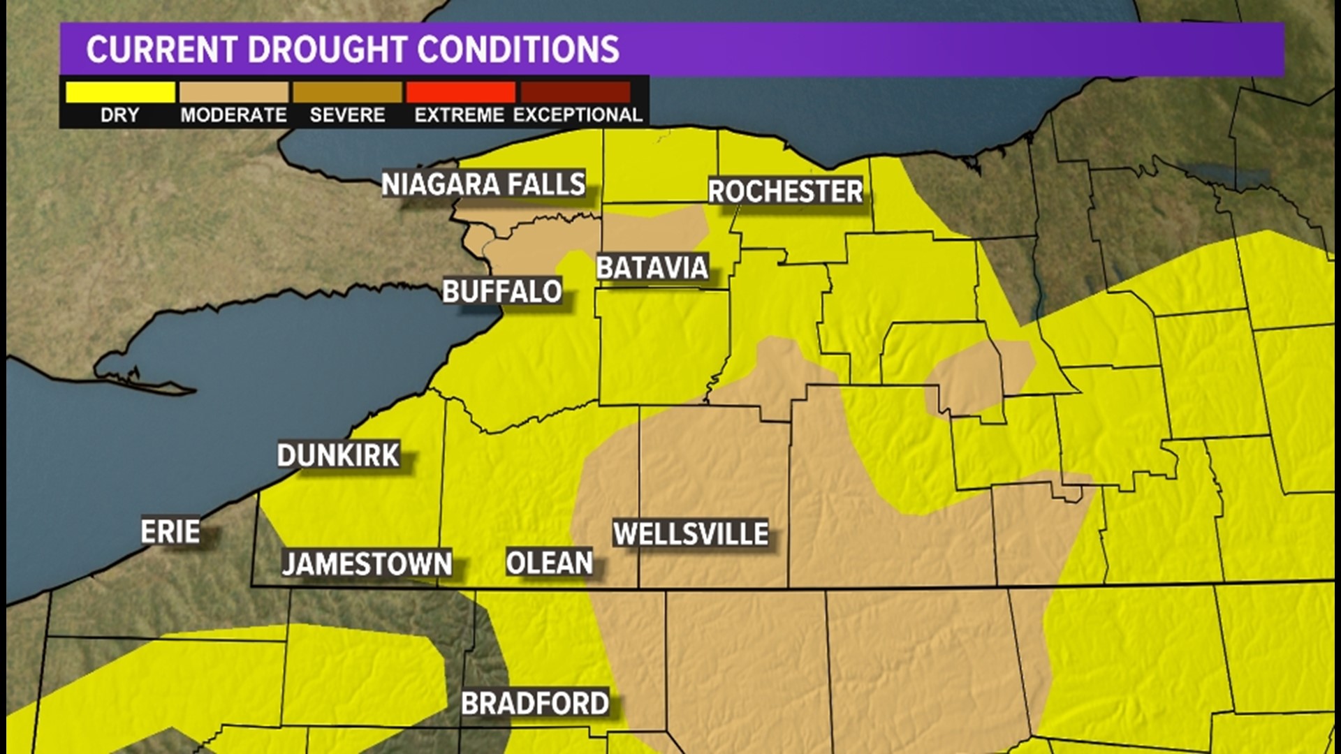 Drought update: Still dry for almost all of WNY | wgrz.com