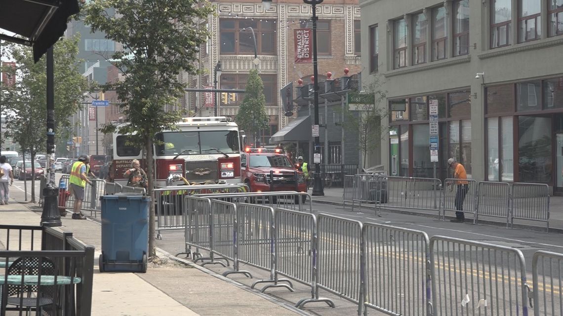 Buffalo installs barriers on Chippewa as council member pushes for 21+ entertainment district proposal