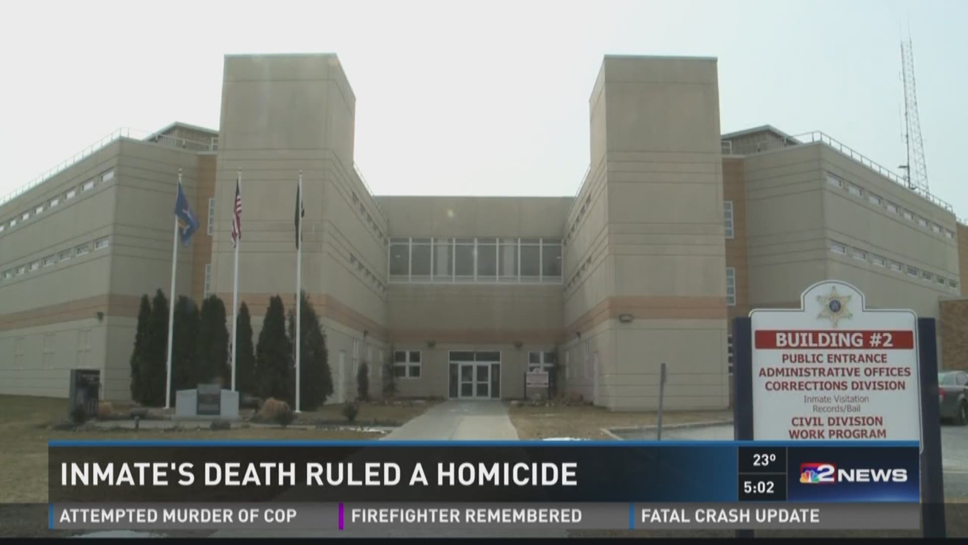 INMATE'S DEATH RULED A HOMICIDE