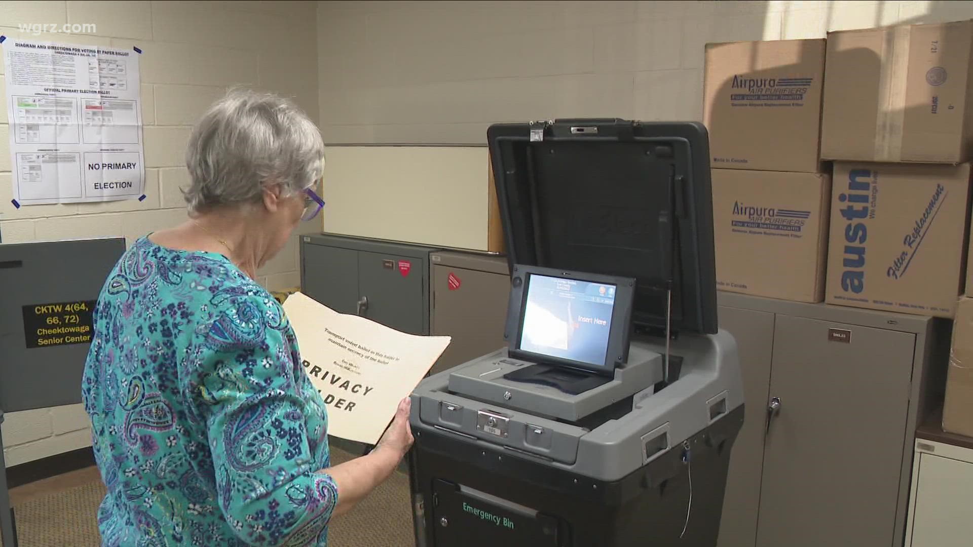 Chautauqua and Niagara County Boards said they've seen a low turnout only around 9% of eligible voters as of 4 p.m.