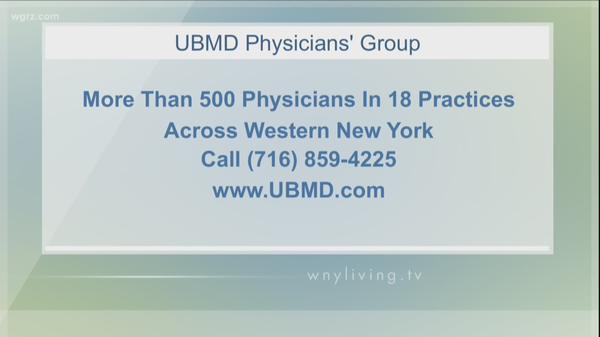 WNY Living - May 25 - UBMD Physician's Group (SPONSORED CONTENT)