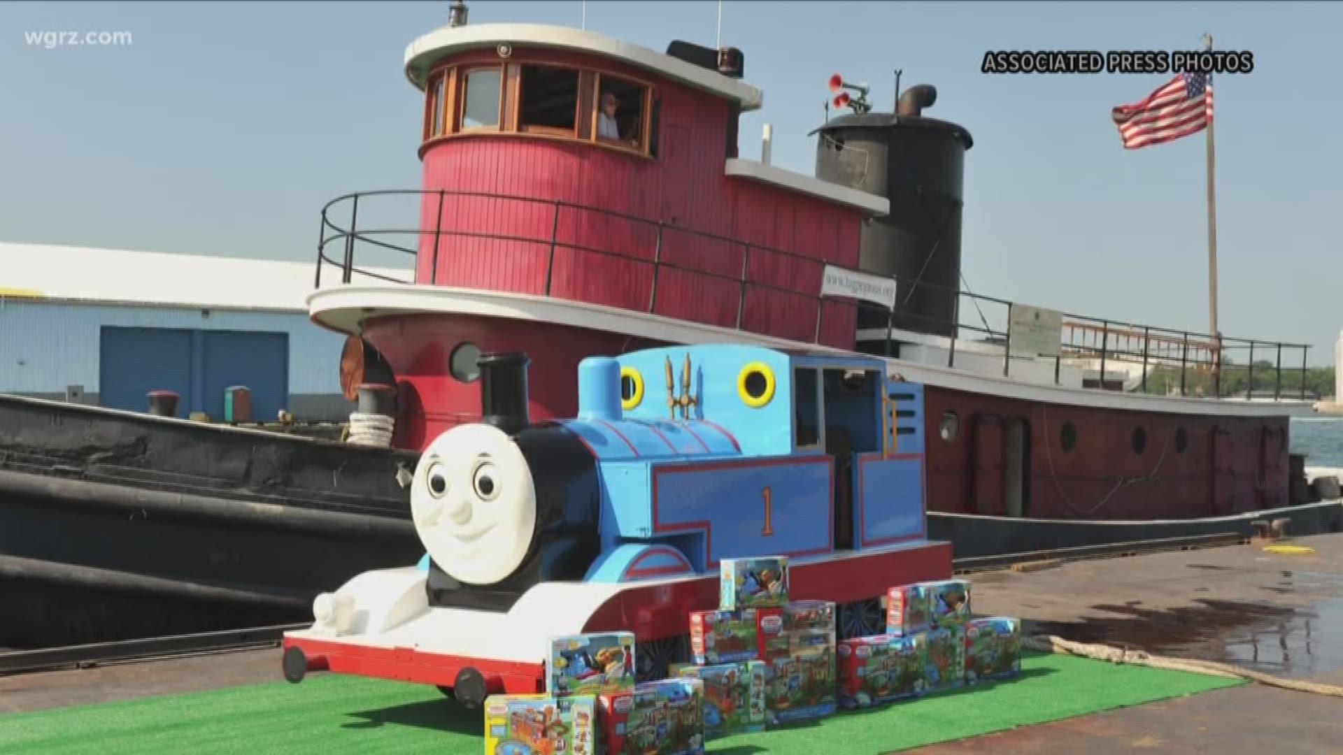 thomas the tank engine is in medina.
you can take a 25-minute ride at the railroad museum.