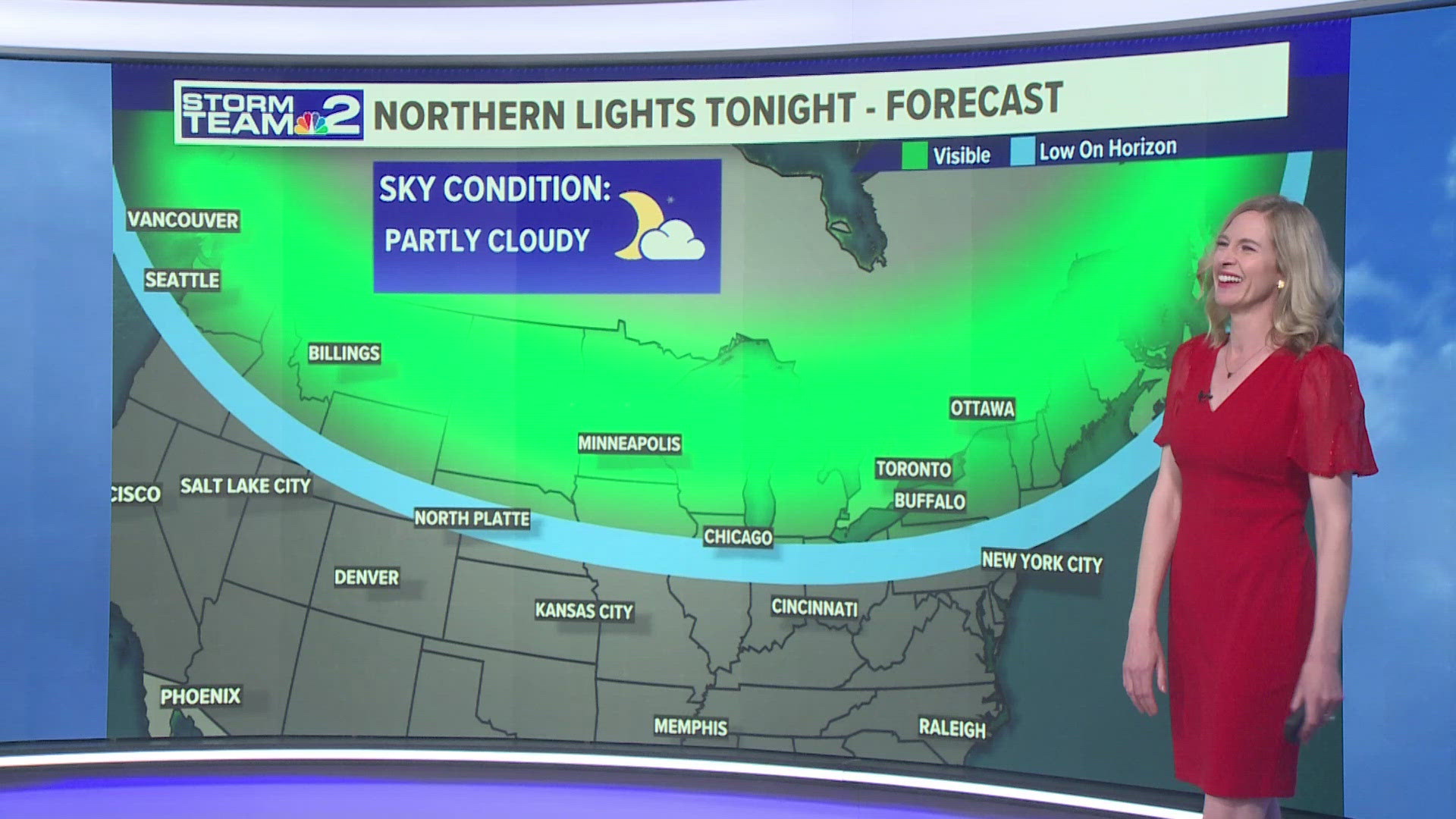 The Northern Lights may be visible locally into this weekend.