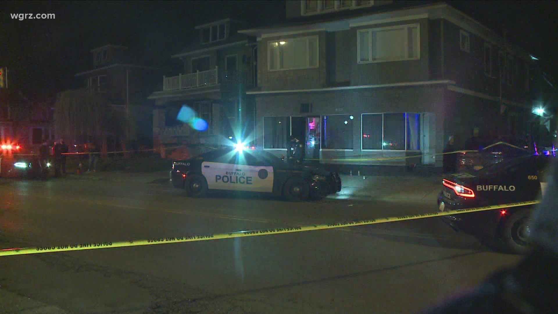 Investigators say two people were shot around 1:15 on Walden Avenue during a large gathering.
A 20-year-old man was later declared dead at ECMC...