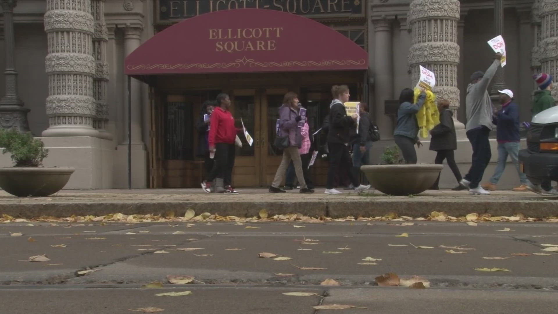 Community rallying downtown against Weinberg Campus closure