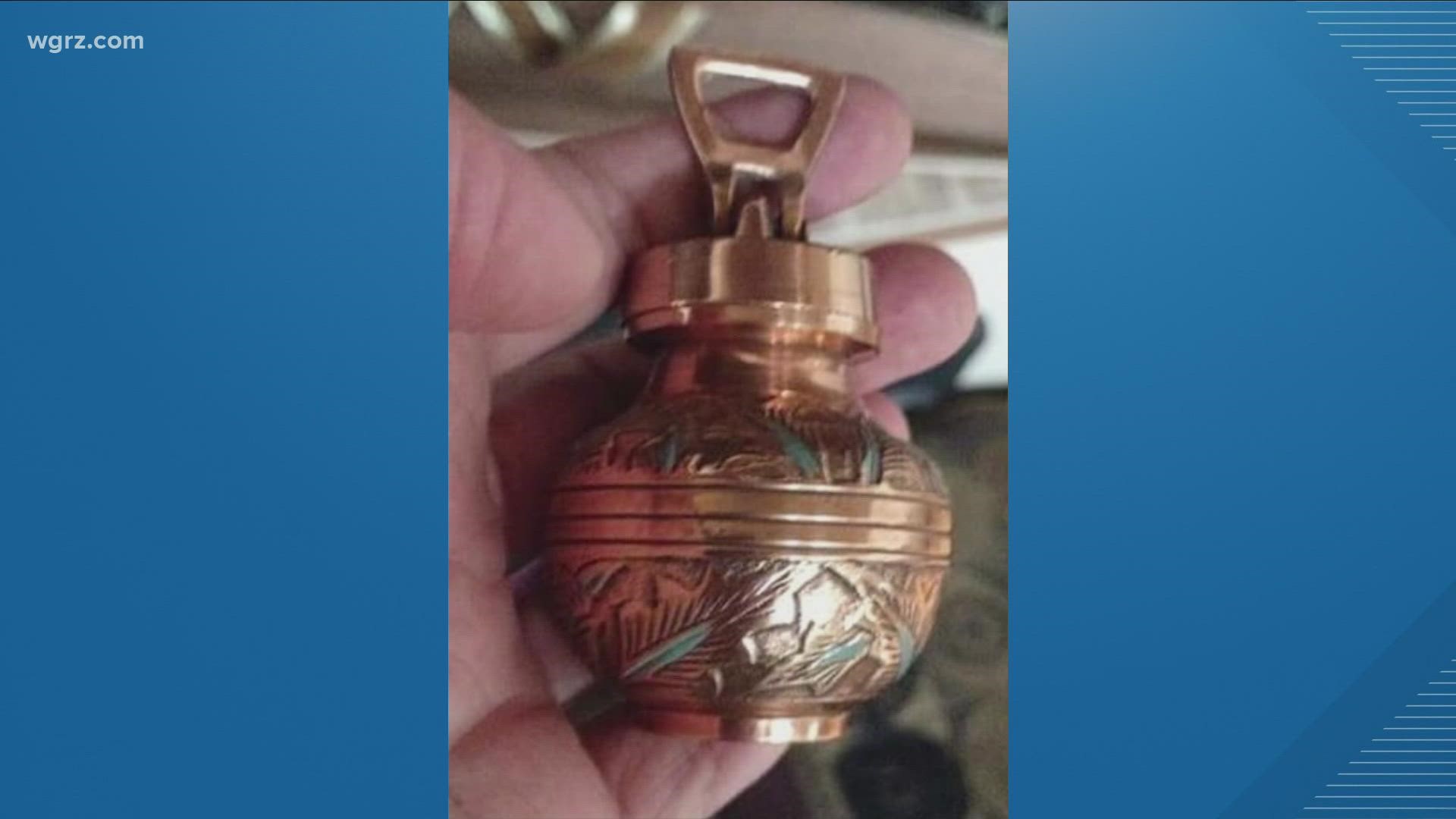 The West Seneca Police Department is appealing to the suspect or suspects who stole a family keepsake during a car break-in.