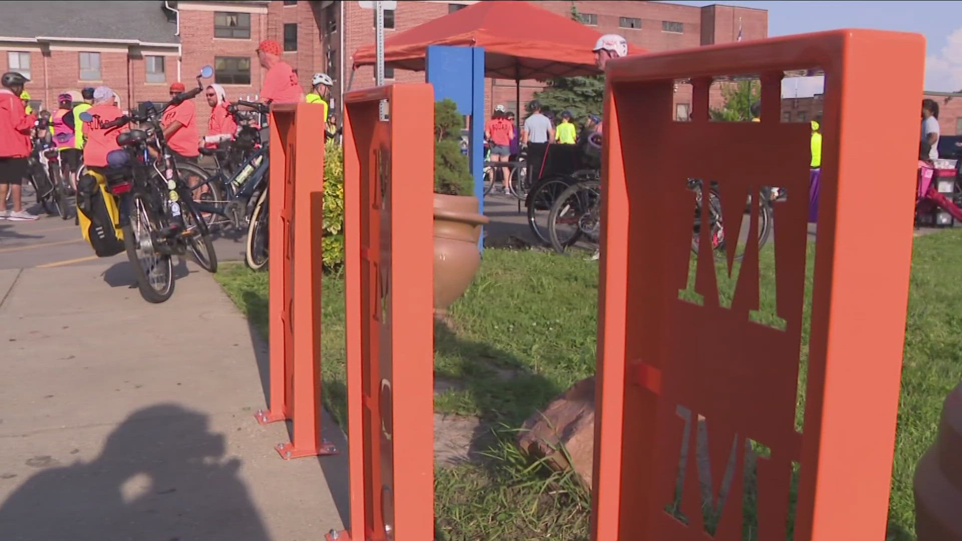 Slow Roll Buffalo partnered with The Foundry to install 22 new bike racks