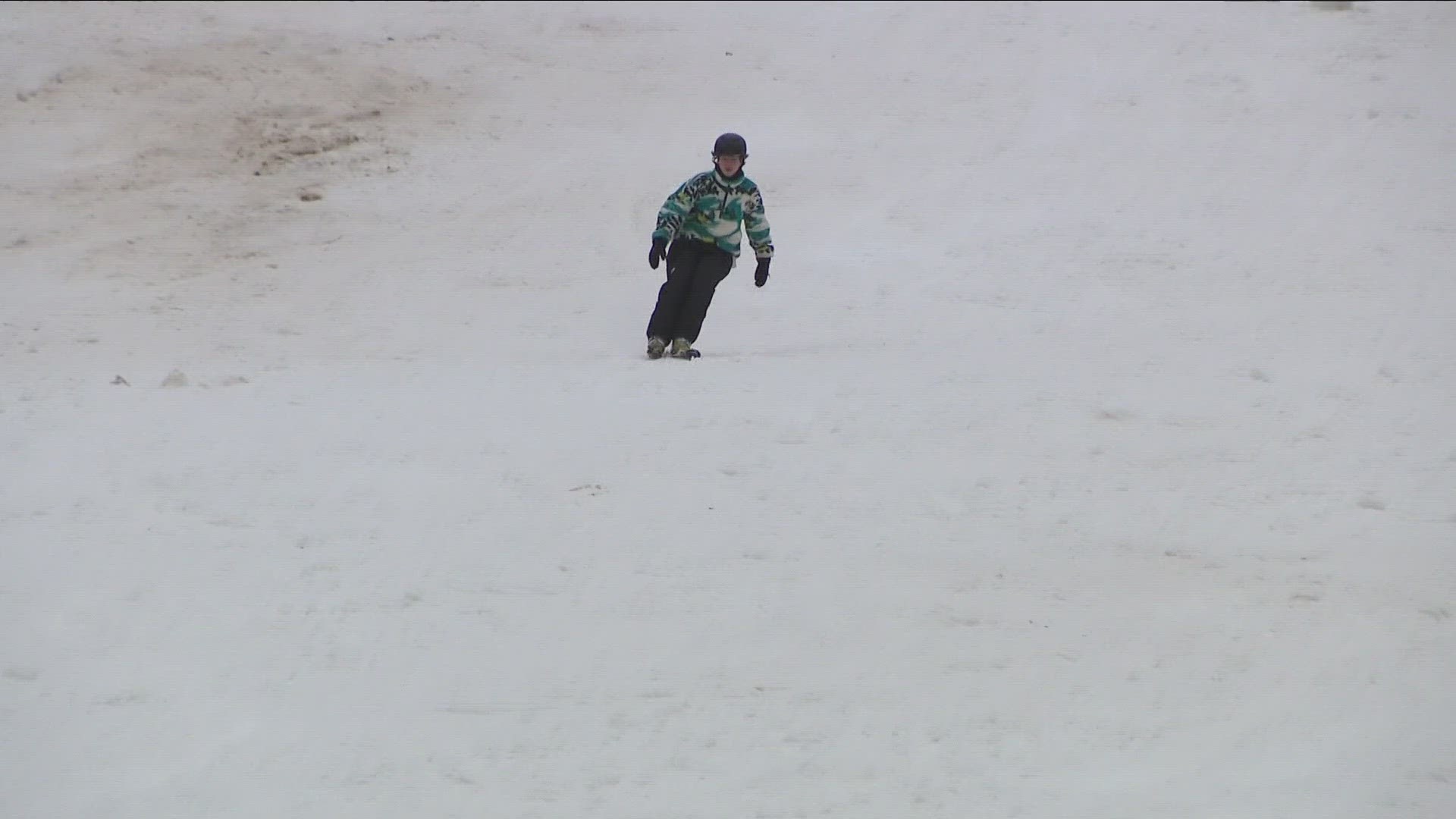 Despite recent warm temperatures, the ski resort and Buffalo rink were able to open Saturday.