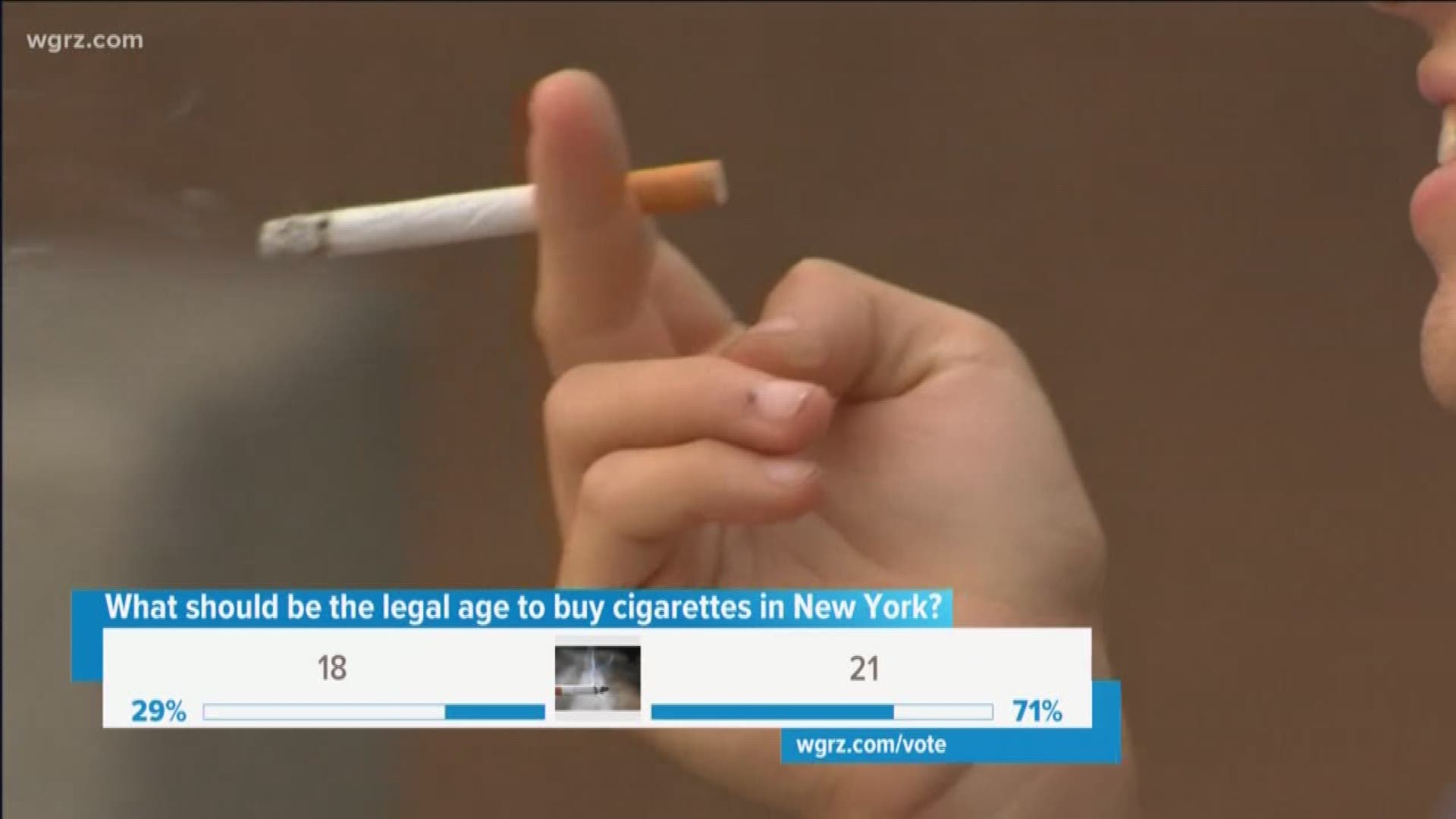 Raising the age to buy tobacco products from 18  to 21.