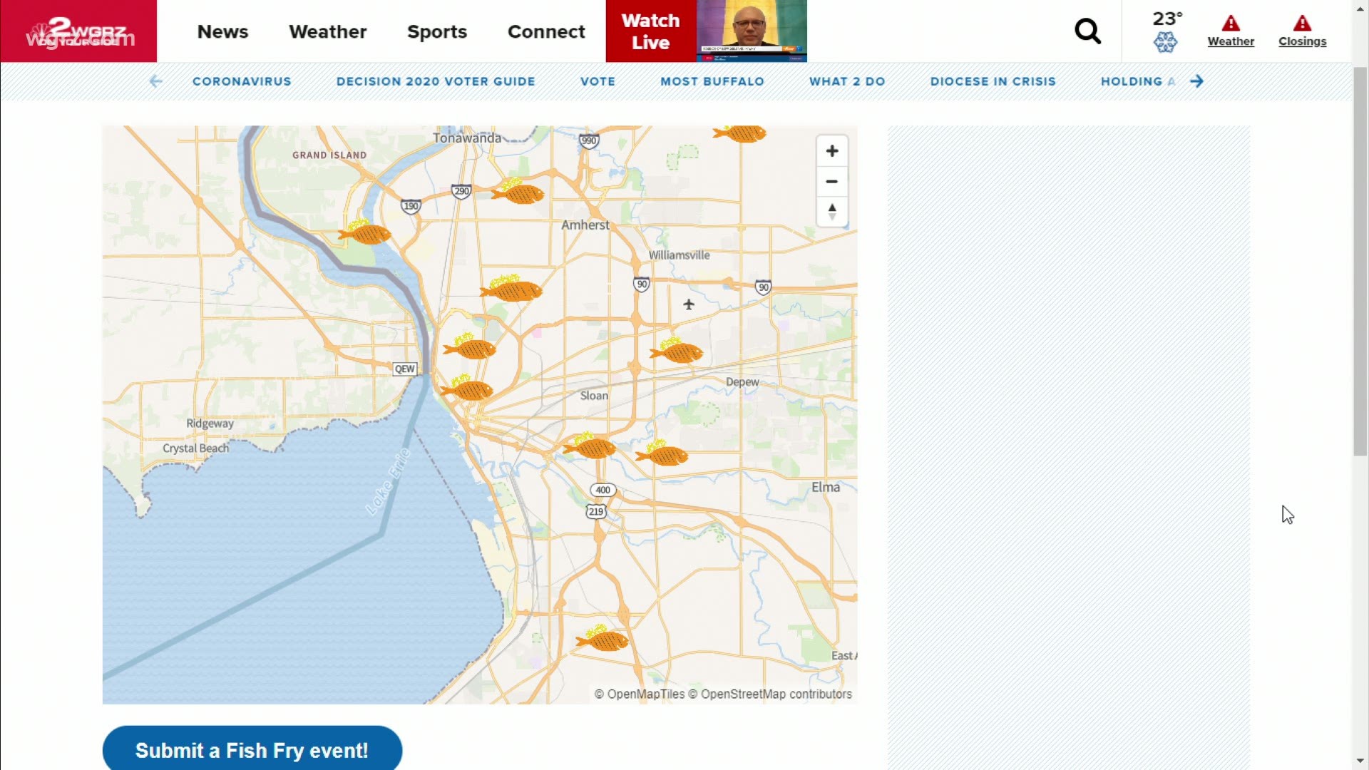 You can check out the Fish Fry map at https://www.wgrz.com/fishfry.