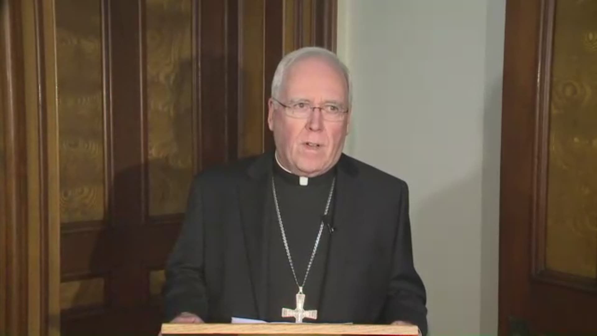 Bishop Richard Malone held a press conference Wednesday to address on going issues within the Catholic Diocese of Buffalo. 

Malone reiterated that he has no plans on resigning.
