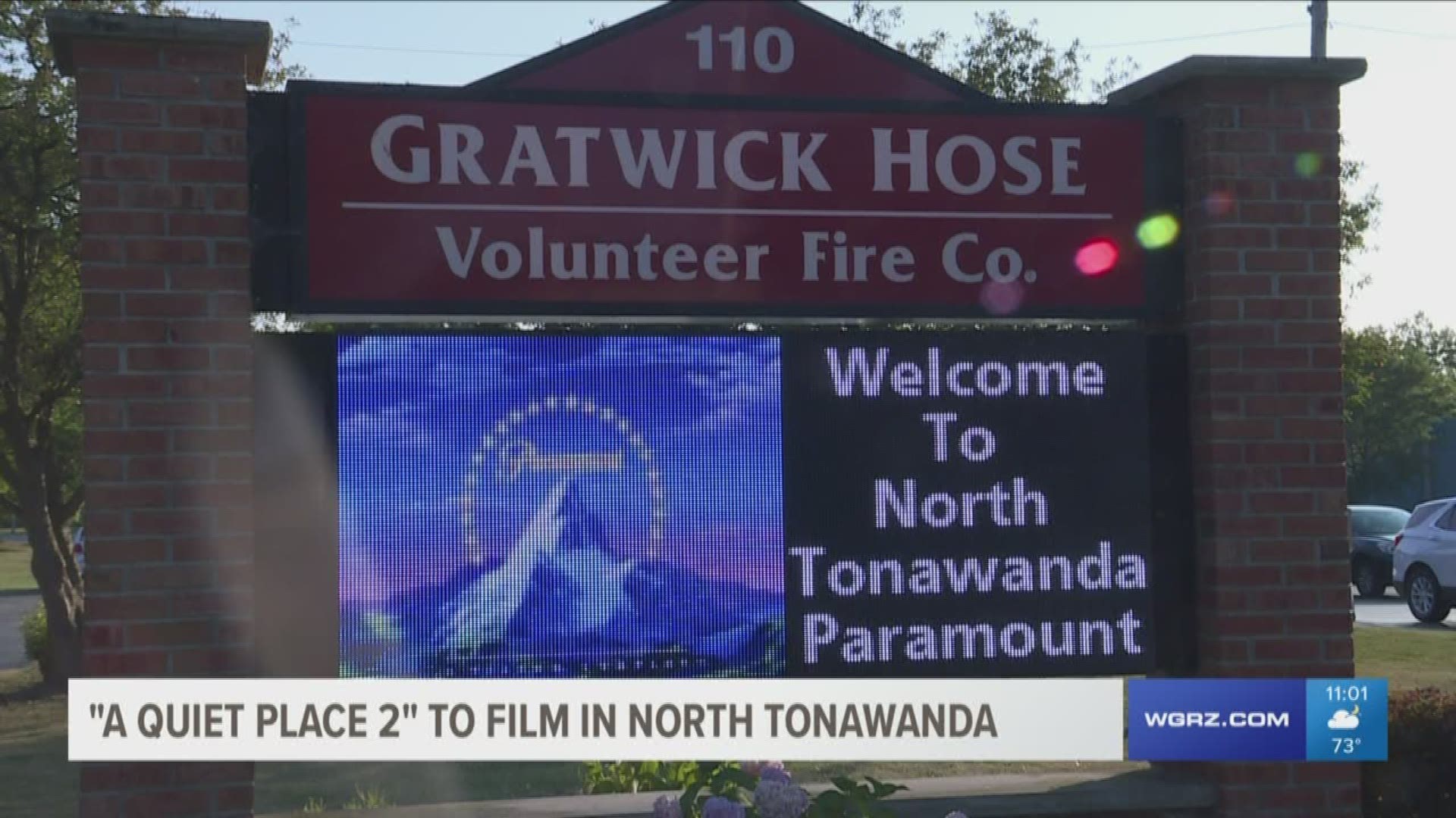 The city of North Tonawanda prepares to host the crew and stars of the film, "A Quiet Place 2."