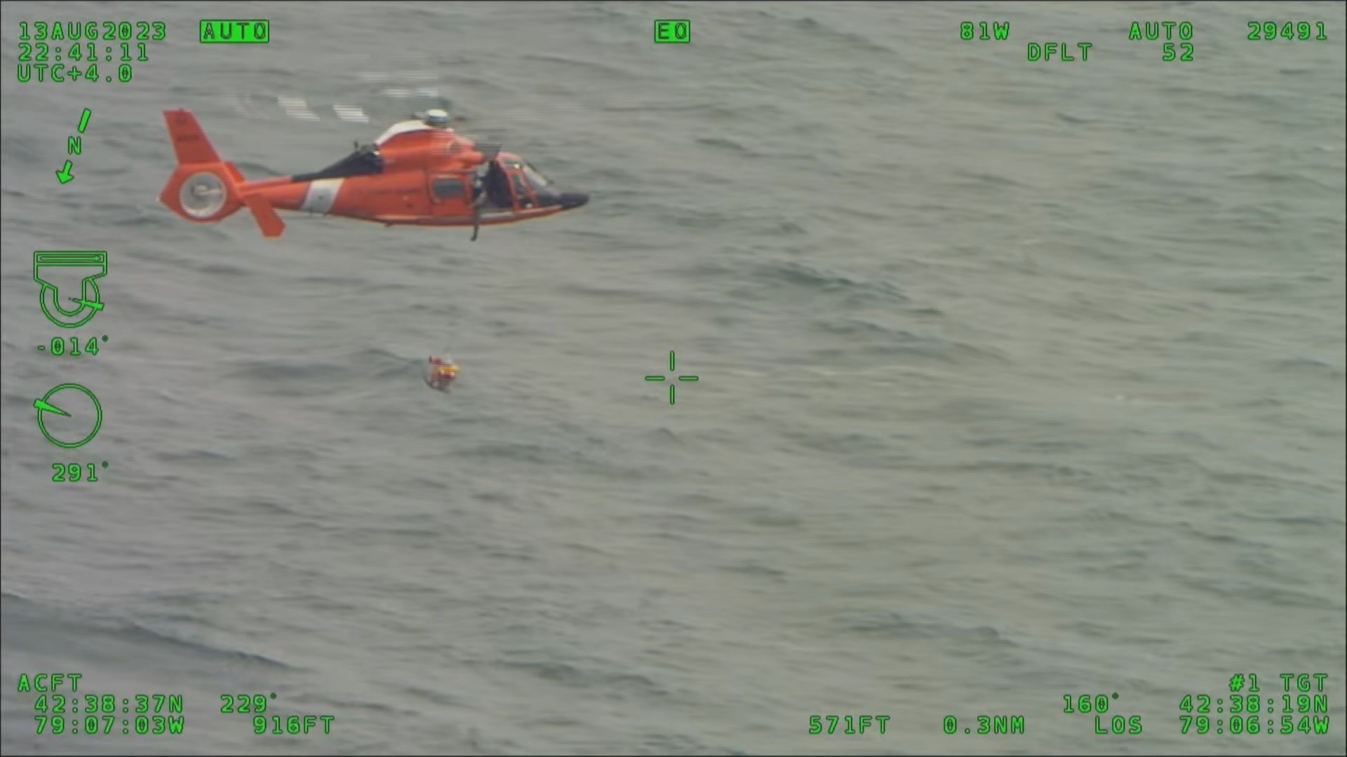US Coast Guard, Erie County Sheriff's Office rescue boaters from capsized catamaran