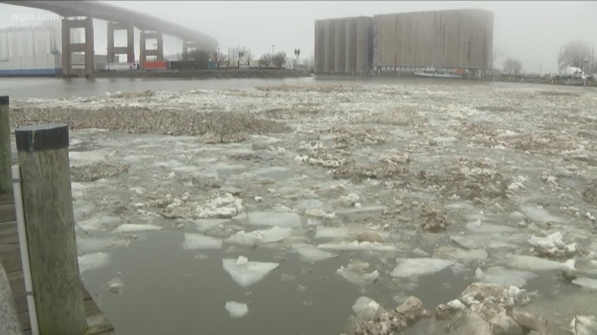 2 On Your Side was down at Canalside and we captured some interesting ice movements on the Buffalo River.