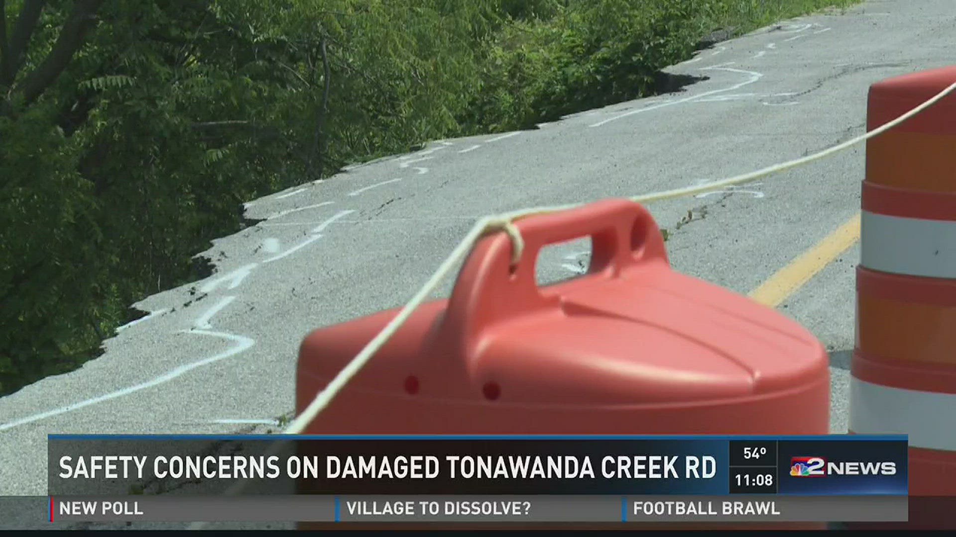 Safety Concerns On Damaged Tonawanda Creek Rd