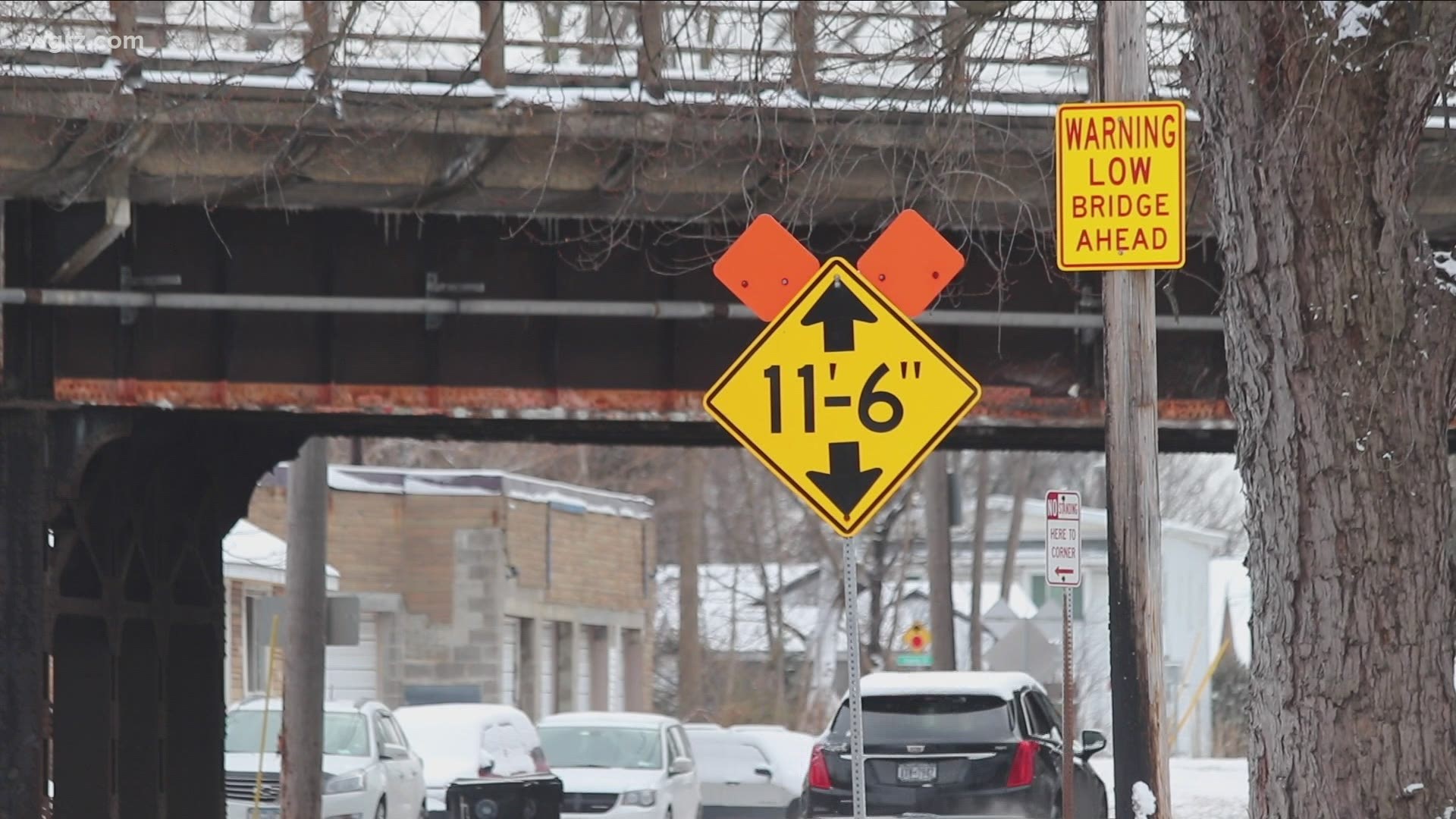 City has already tripled the recommended signage that the DOT says you should have for a low bridge.