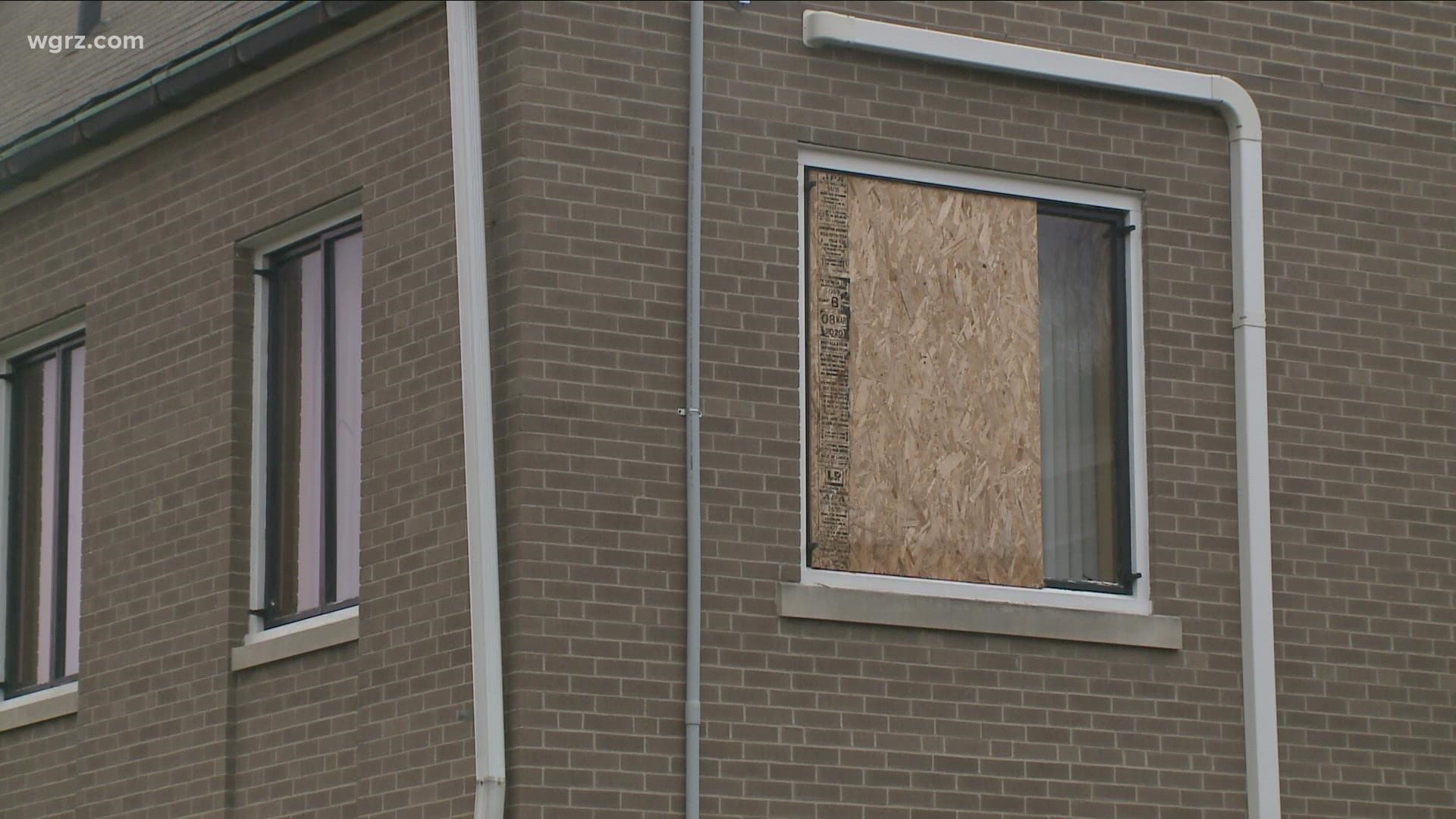Saint Matthew's United Church of Christ was broken into yesterday afternoon. The vandal broke several windows and set multiple fires in the church.
