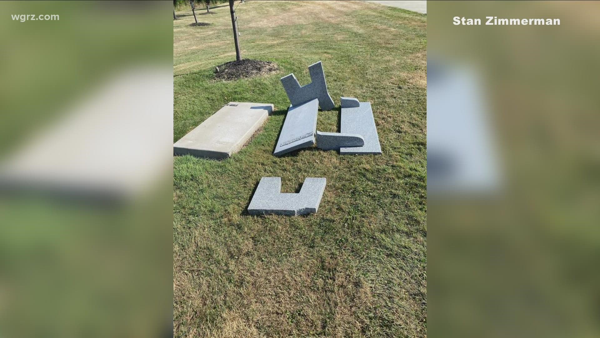 Veteran's Monument Vandalized