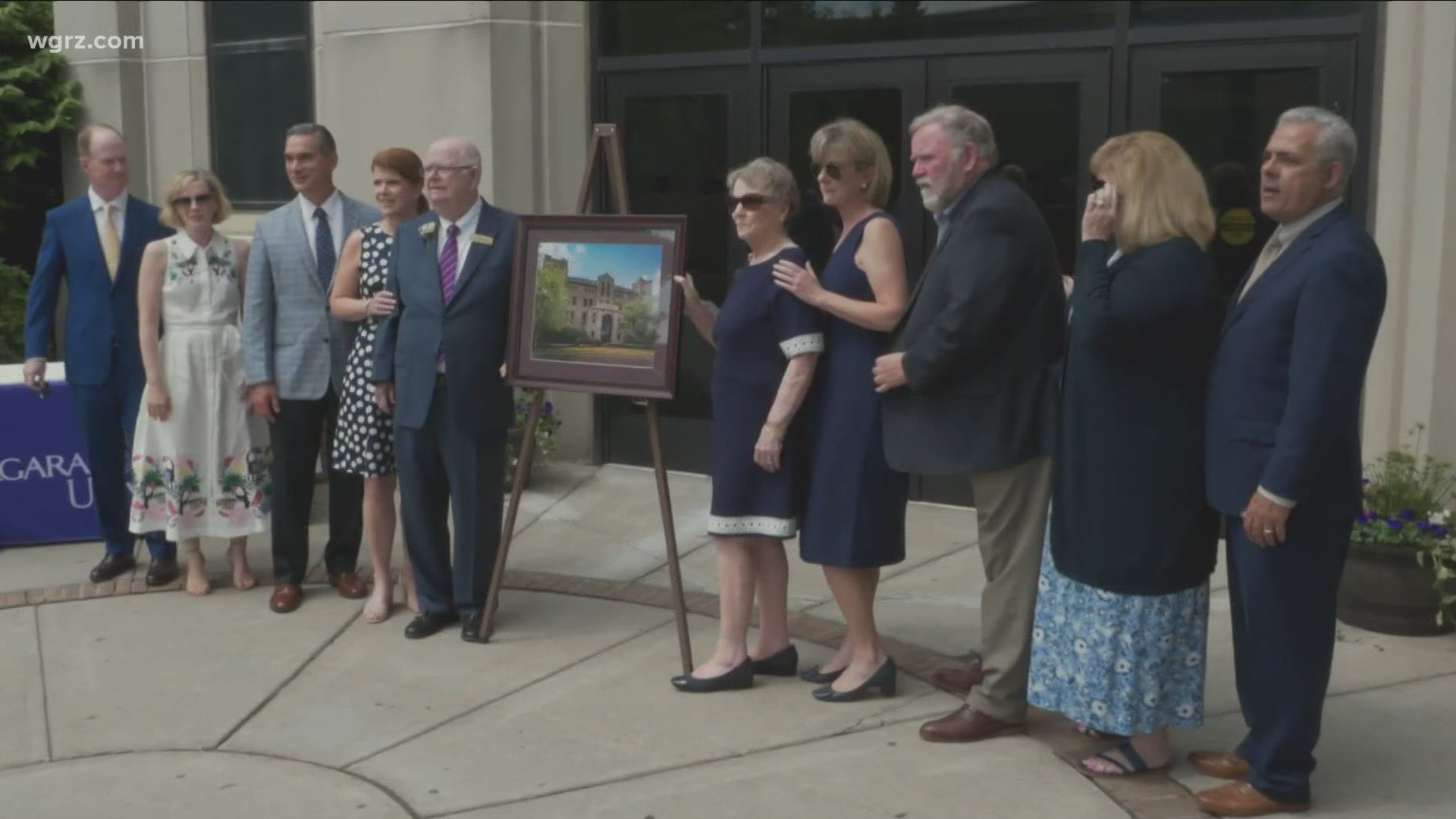 Niagara University honored one of their alumni yesterday by dedicating a hall to him on campus.