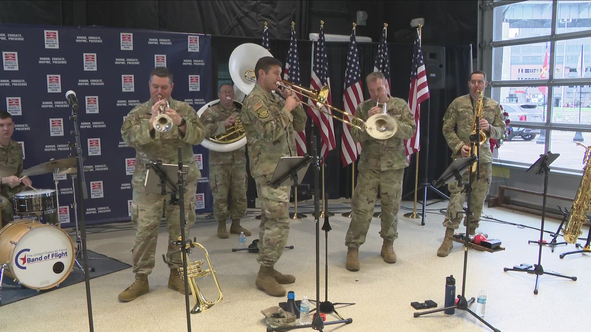 Air Force Band from Ohio airbase performs at Buffalo Naval Park