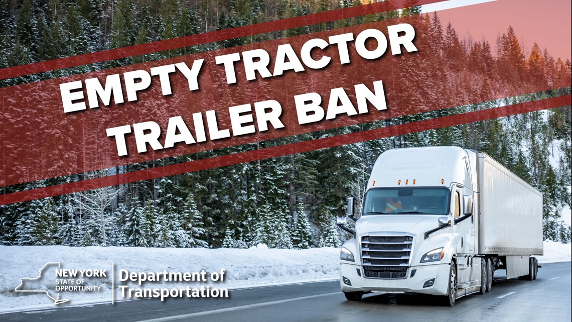 NYSDOT issues empty tractor trailer ban ahead of high wind warnings