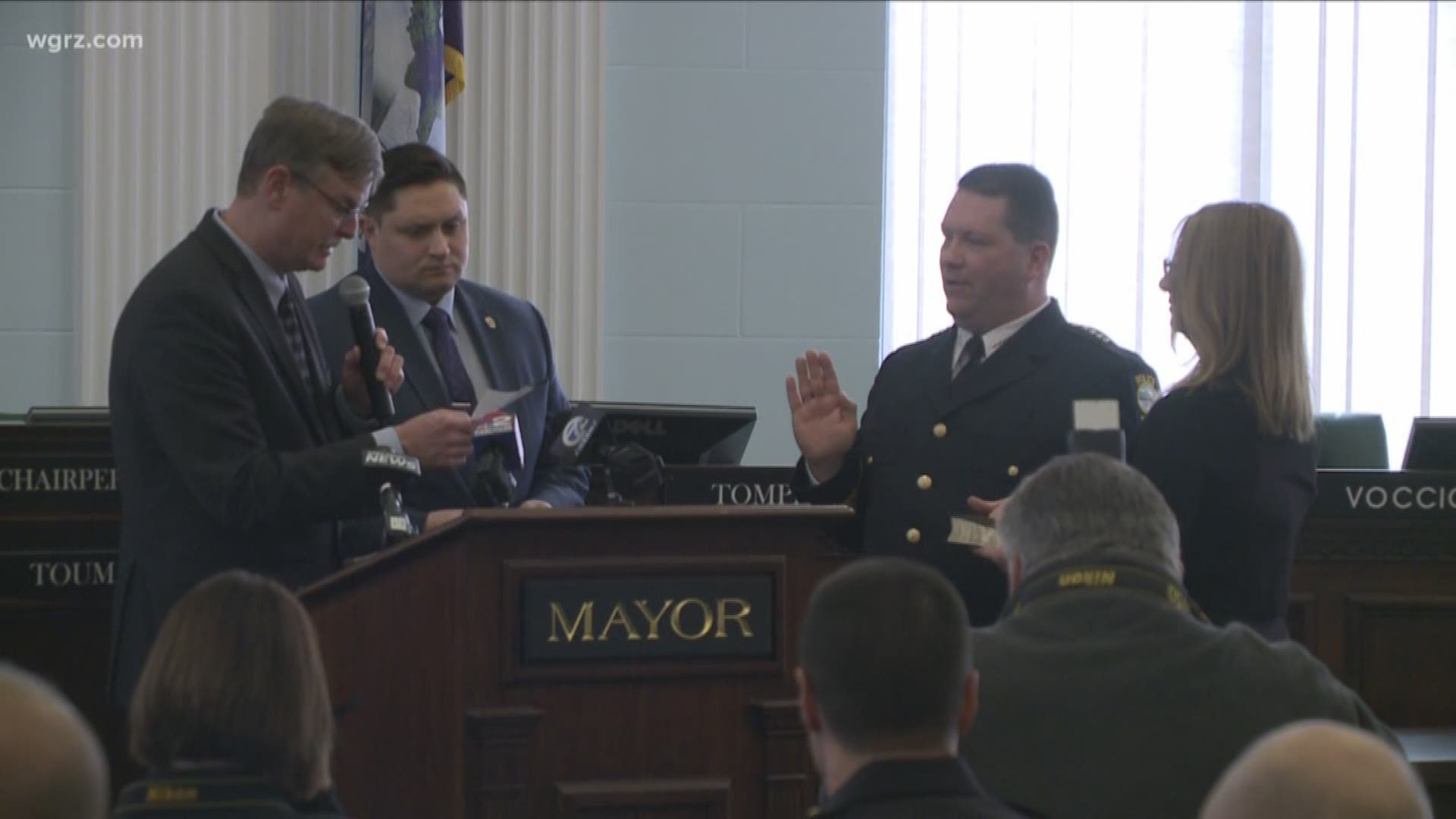 Niagara Falls Police Department Captain Tom Licata takes over the role of police chief.
