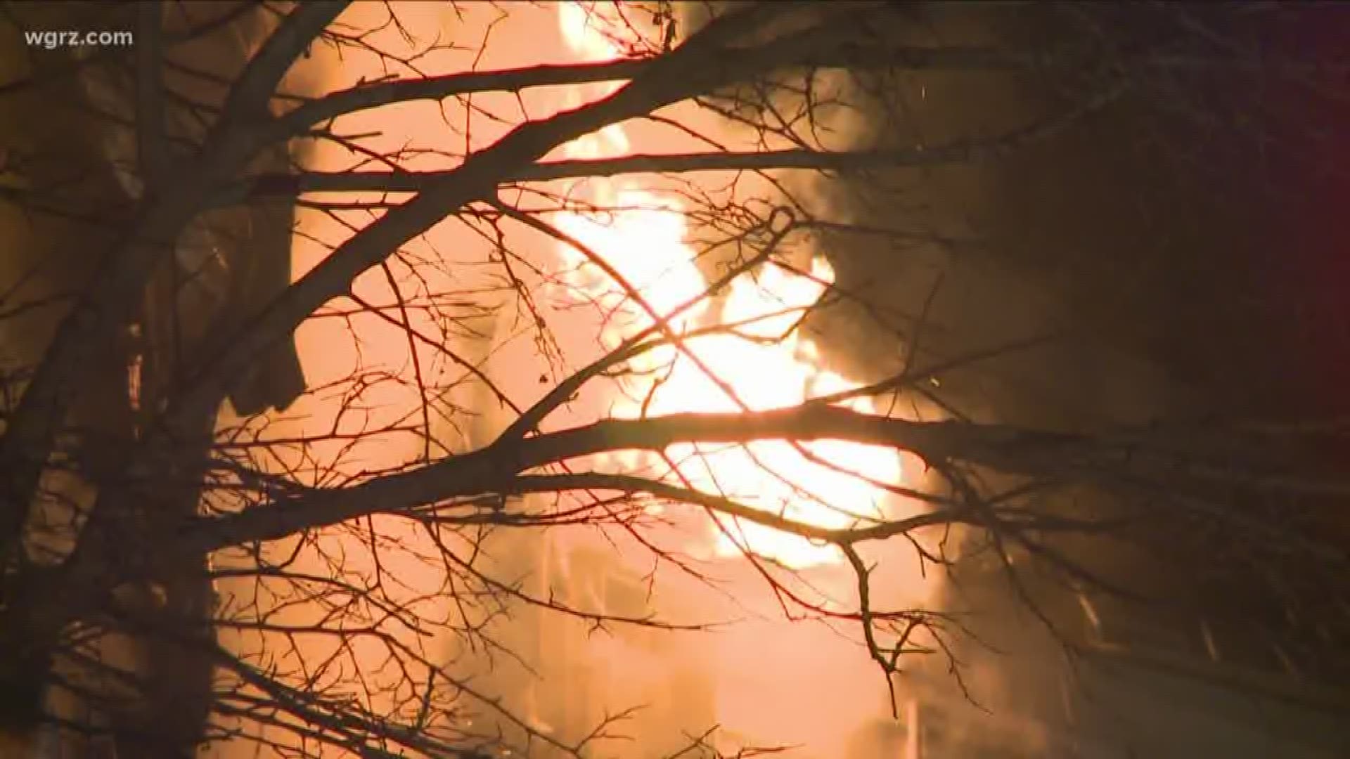 he checked on the camera he saw the fire, two people throwing the fire into the house"