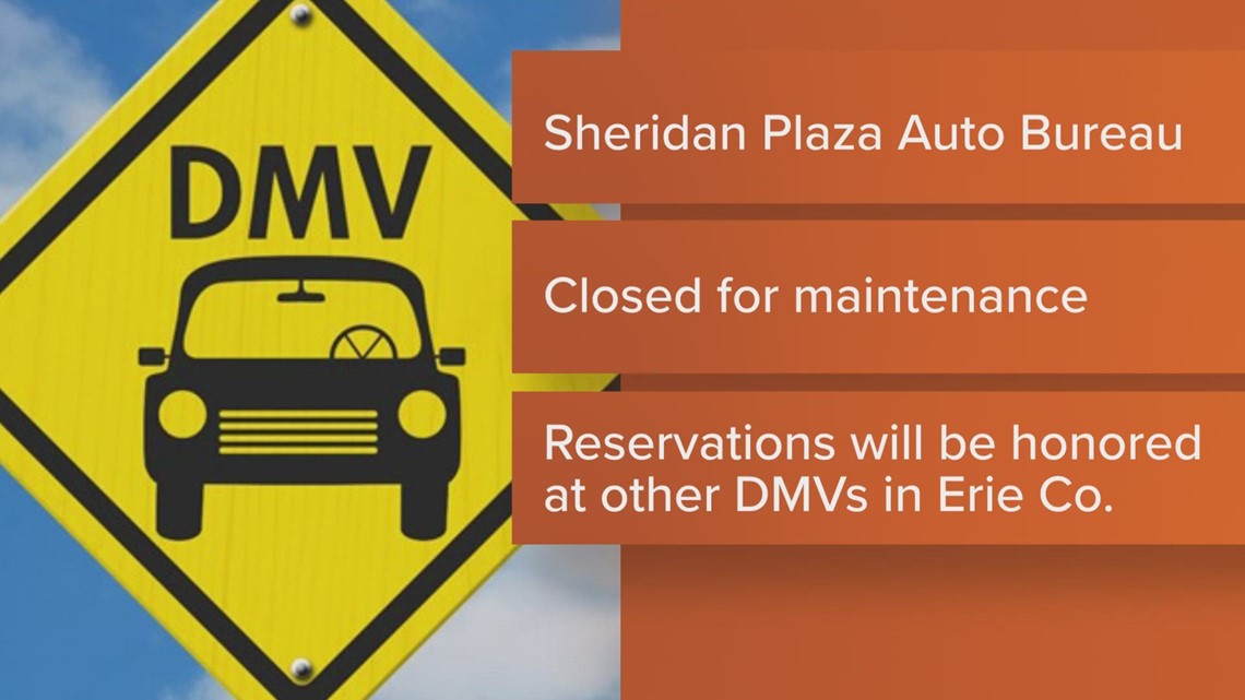 DMV on Sheridan Drive closed on 12/21/23