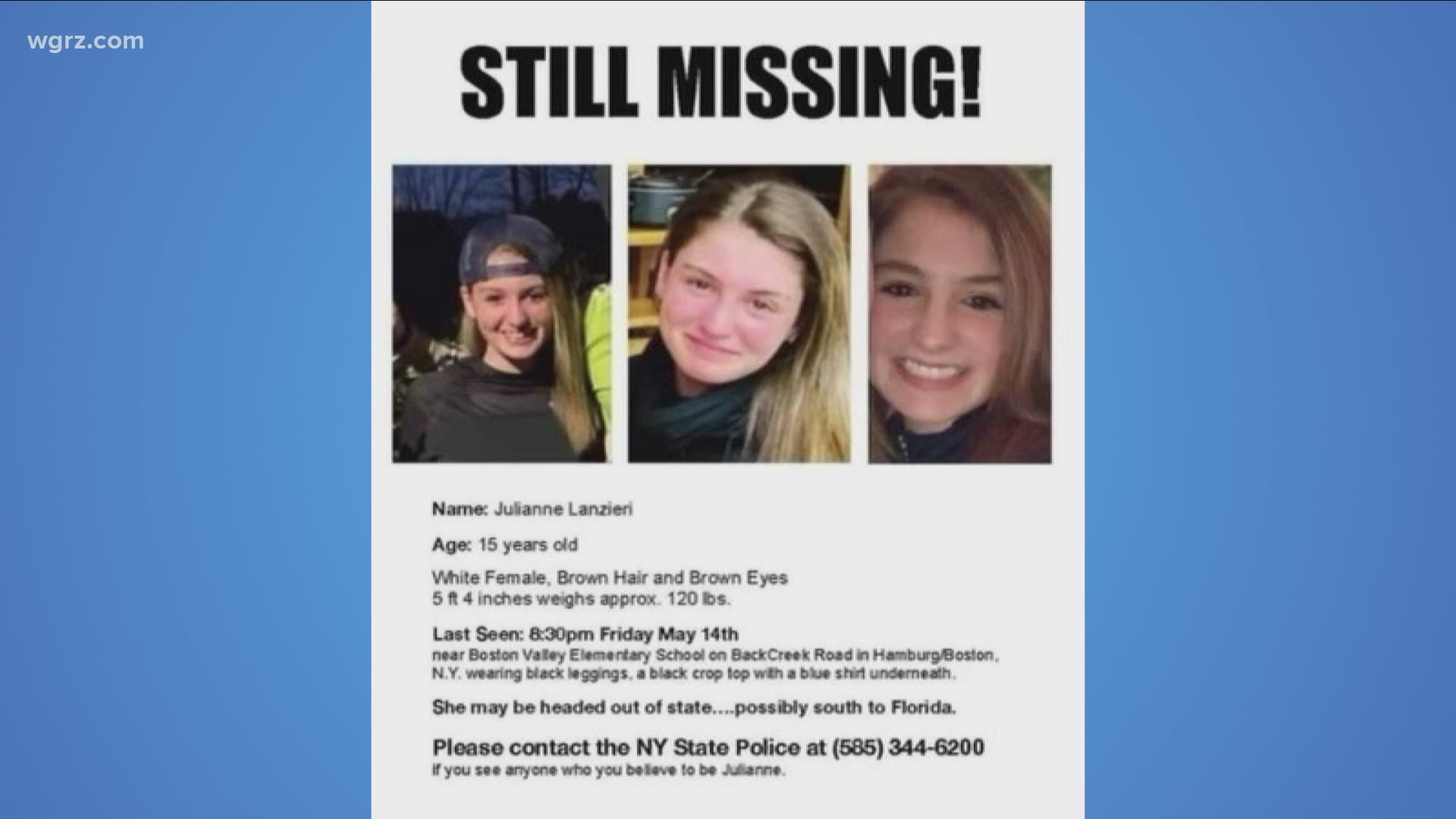 Missing: Julianne Lanzieri, 15 years old