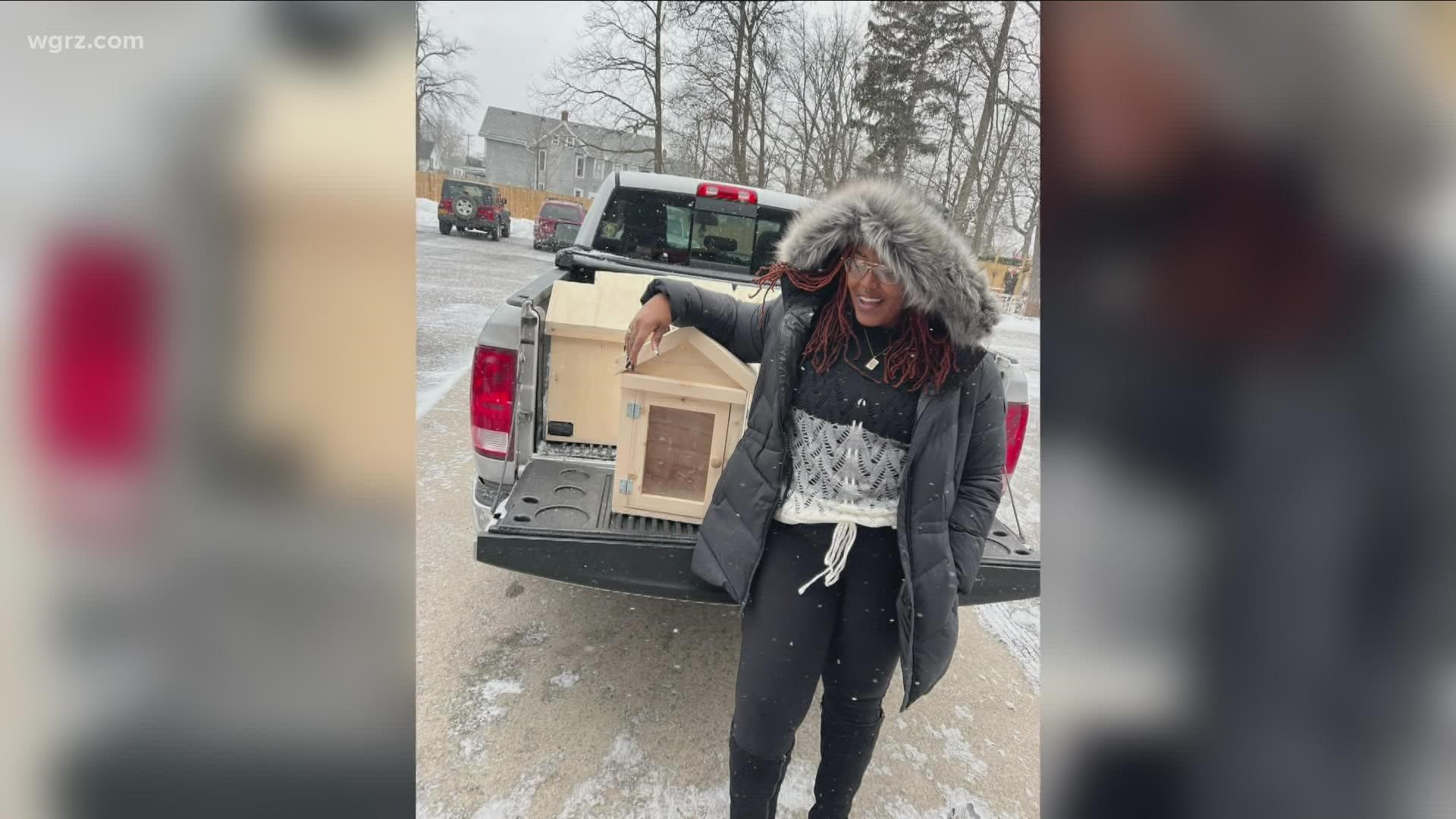Jillian Hanesworth launches "Buffalo Books," a project that would bring little libraries to communities throughout the East Side.
