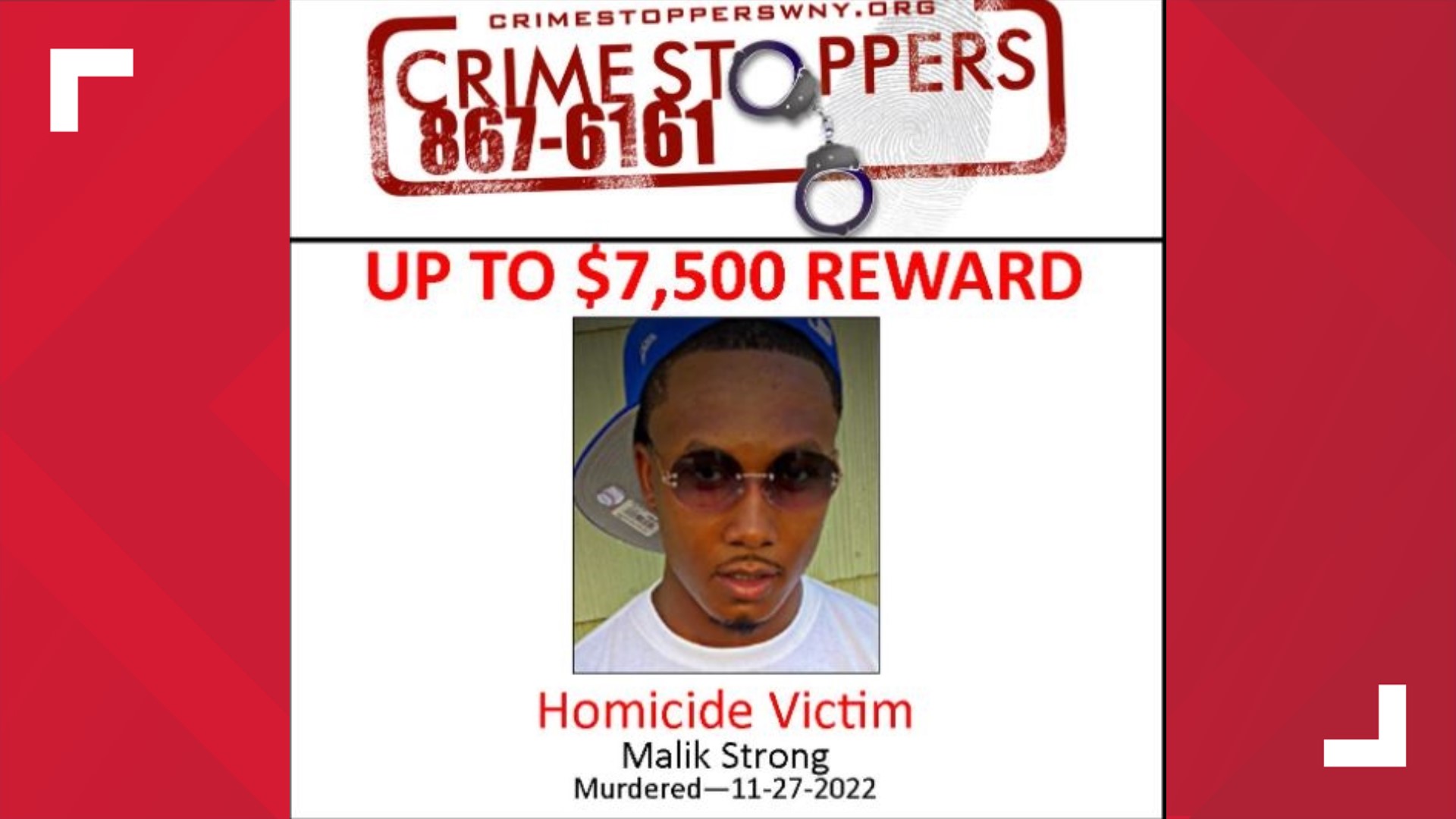 Crime Stoppers offering $7,500 reward for information on Busti Avenue ...