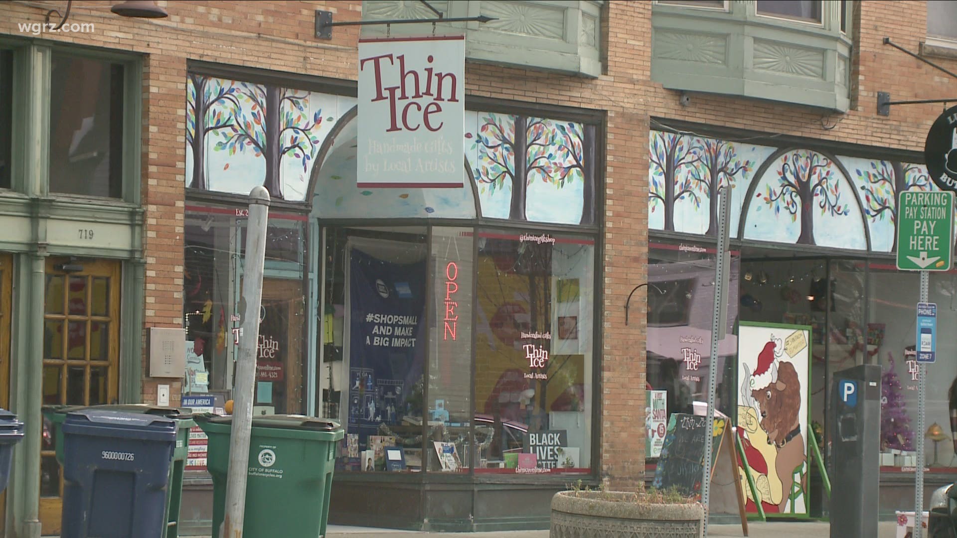 Santa will be in the window at Thin Ice, located at 719 Elmwood Avenue in Buffalo, from noon to 4 p.m.