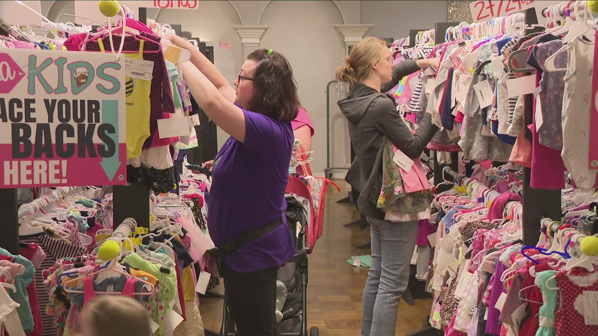 Bella Kids hosted the sale, which not only offers deals on kid's clothes and toys, but also raises money for local charities.