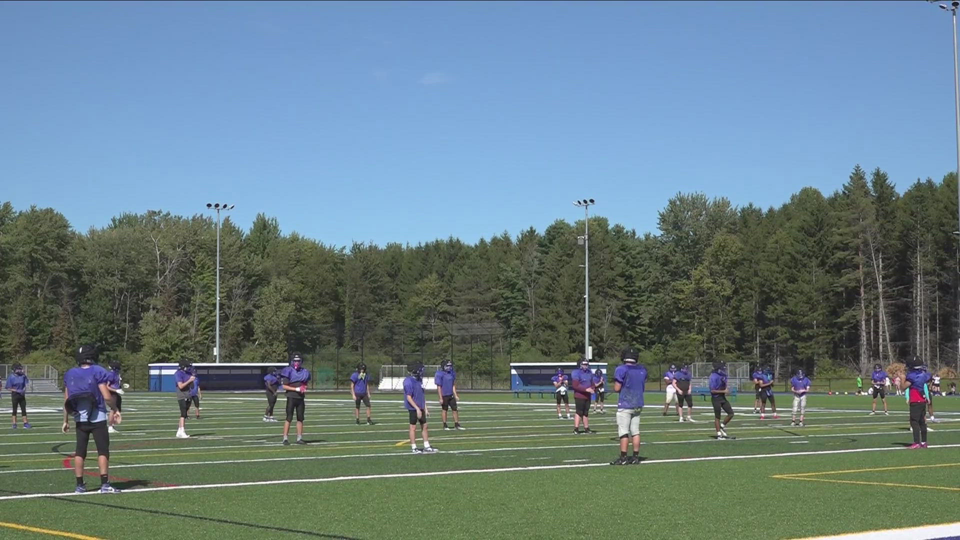 Newfane couple donates guardian caps to entire varsity football team 9/11/24