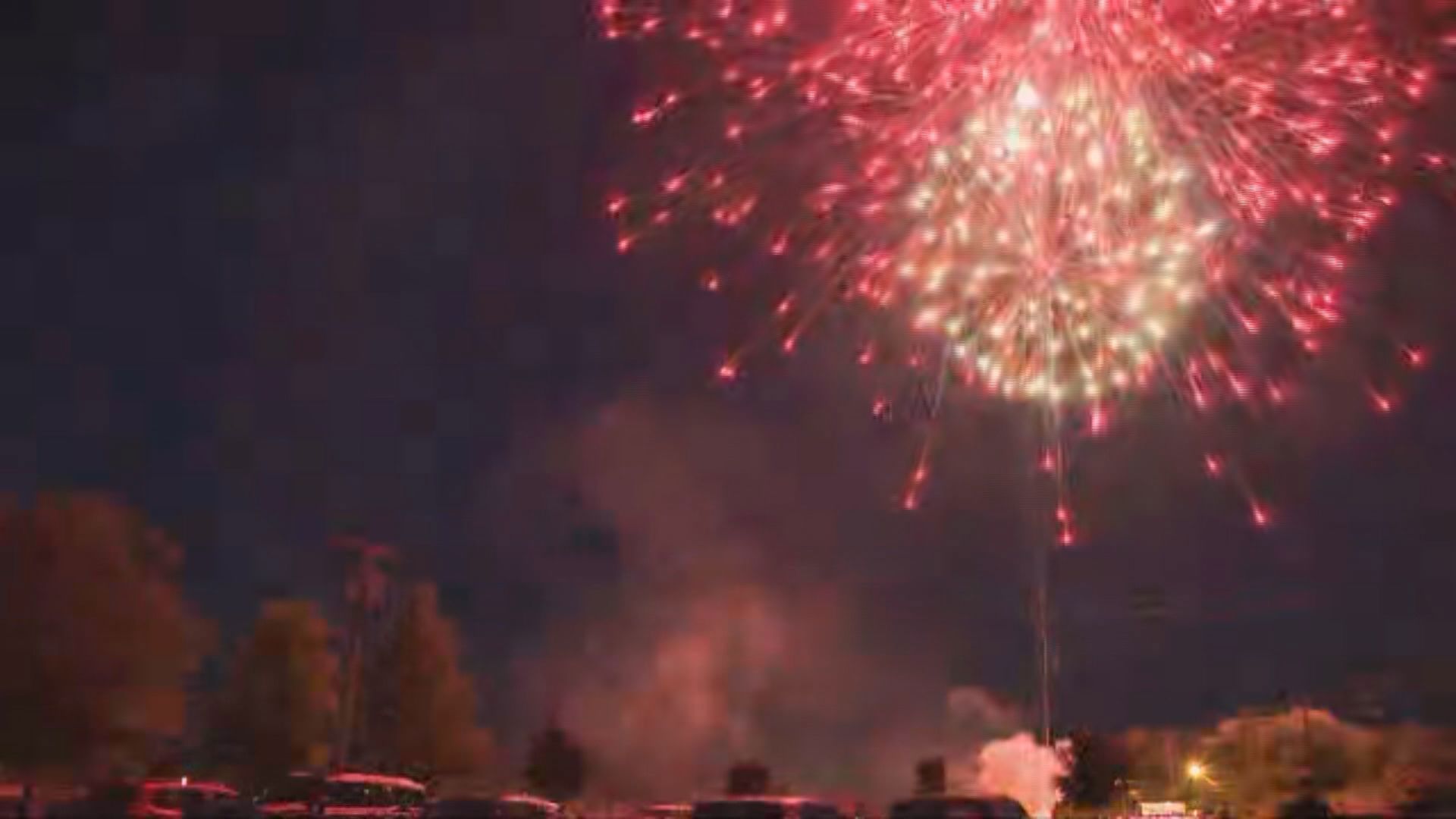 A crowd gathered to watch the annual fireworks display at the Town of Tonawanda's Kenney Park on Thursday, July 3, 2025.