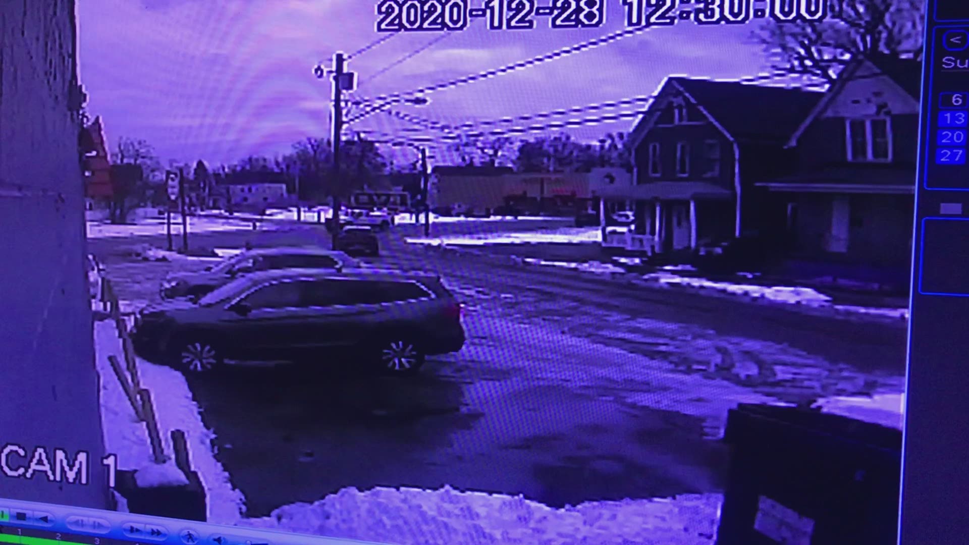 This video depicts the accident as seen from a nearby store camera at Genesee and May Street. Warning: this video may be seen as graphic by some viewers.