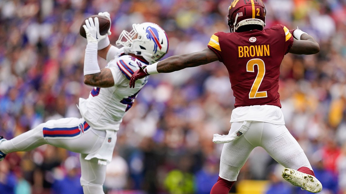 Landover, United States. 10th Sep, 2023. September 10th 2023: Washington  Commanders quarterback Sam Howell (14) throws a pass during the NFL game  between the Arizona Cardinals and the Washington Commanders in Landover