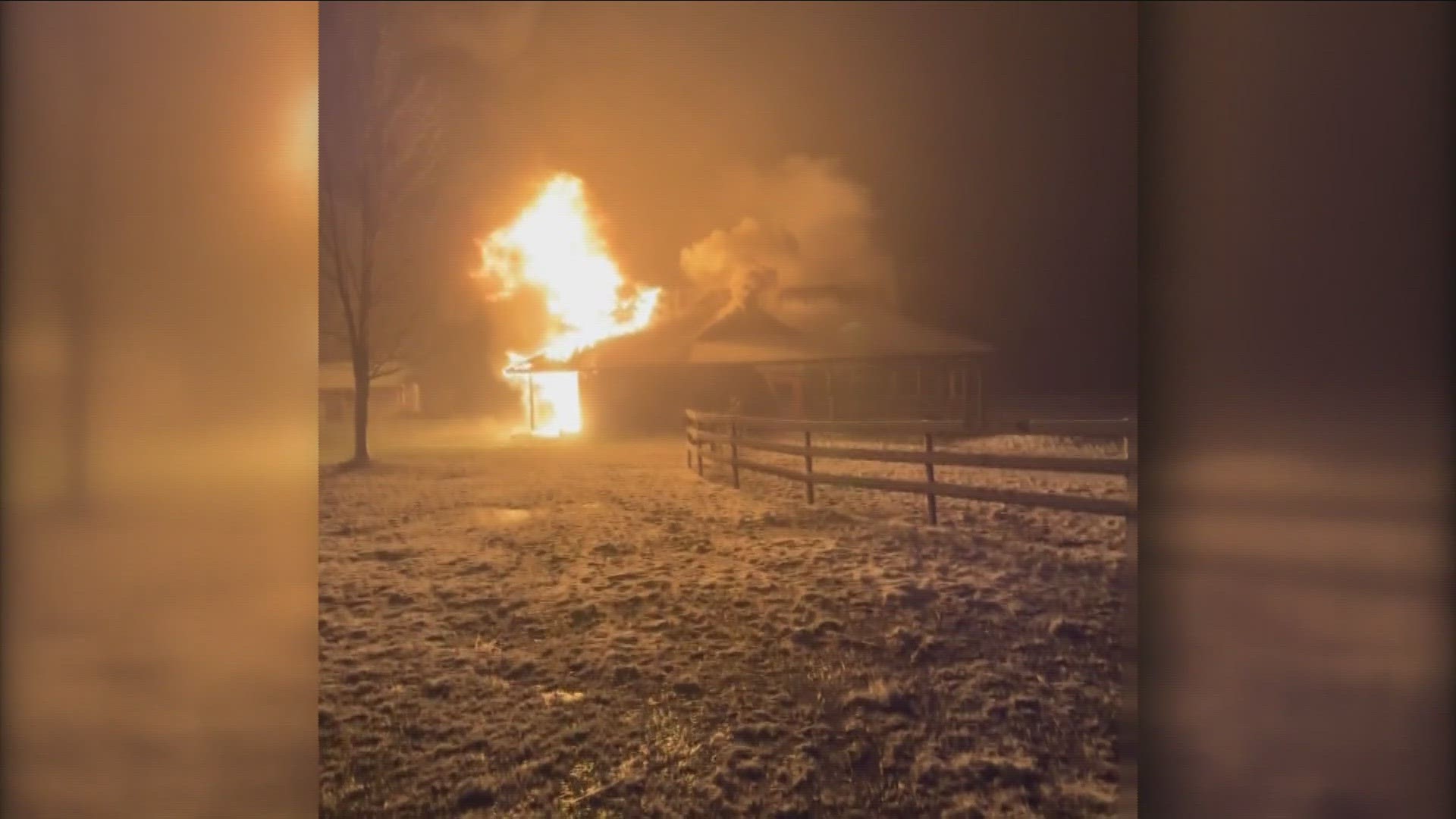 Stillwater farm goes up in flames