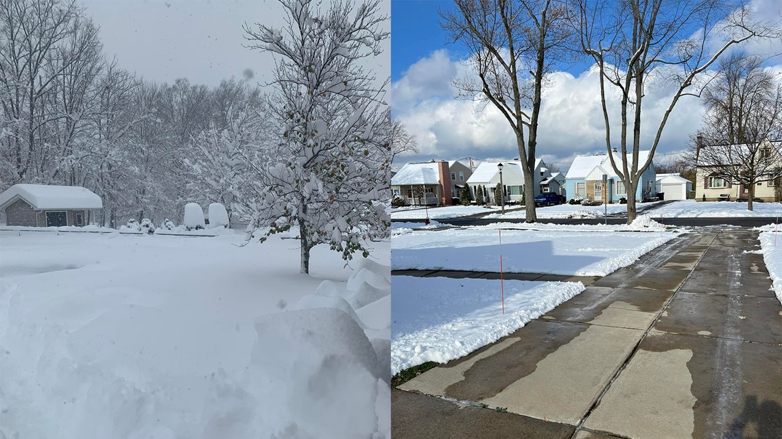 Lake Effect Snow Band Dividing Towns | Wgrz.com