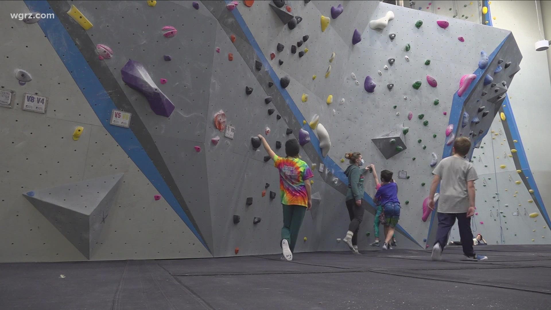 Central Rock Gym in Buffalo's Old First Ward welcomes rock climbing pros and rookies.