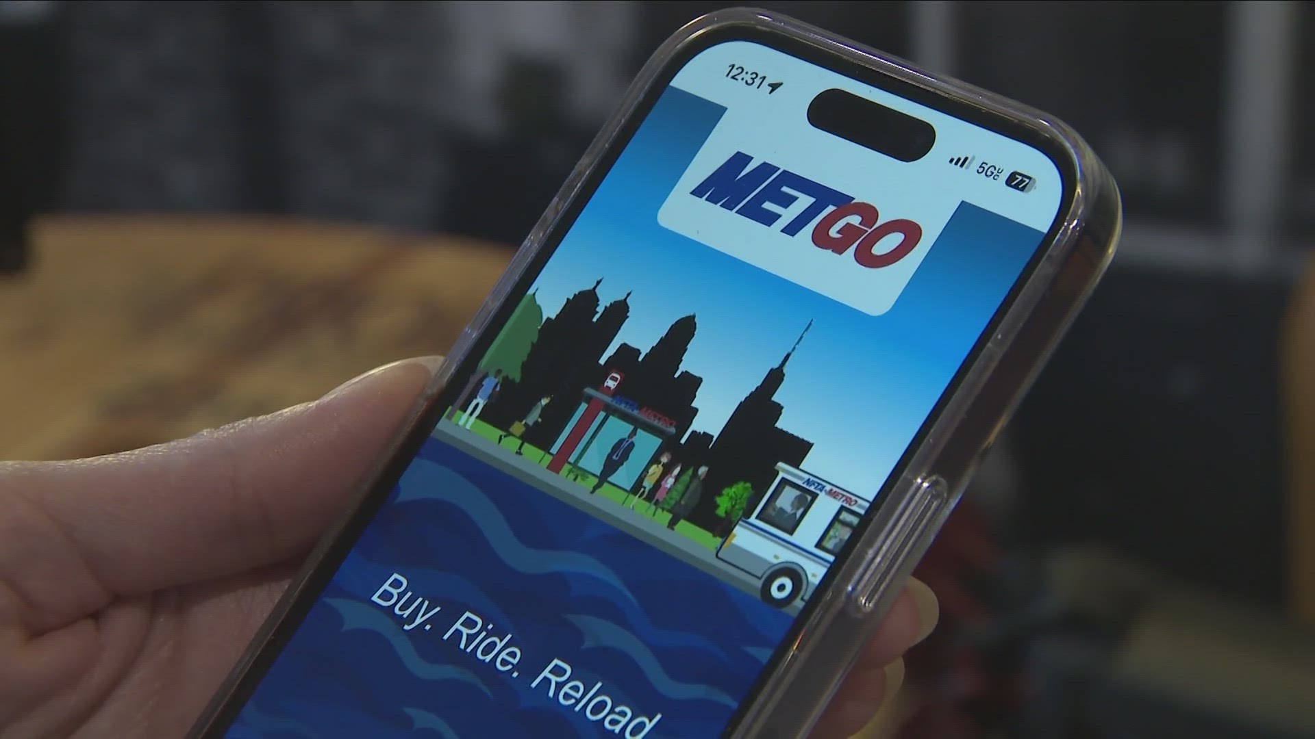 MetGo is an account-based app, so you load money onto it.. then tap your phone to get onto the bus or through the fare gates at an underground MetroRail station.