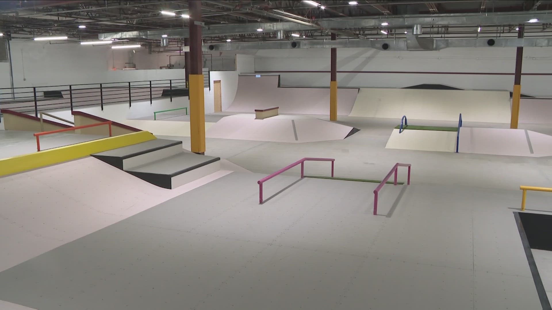 The owner has been skating since he was a kid. The 16,000 square foot skate park used to be a mattress store in the mall.