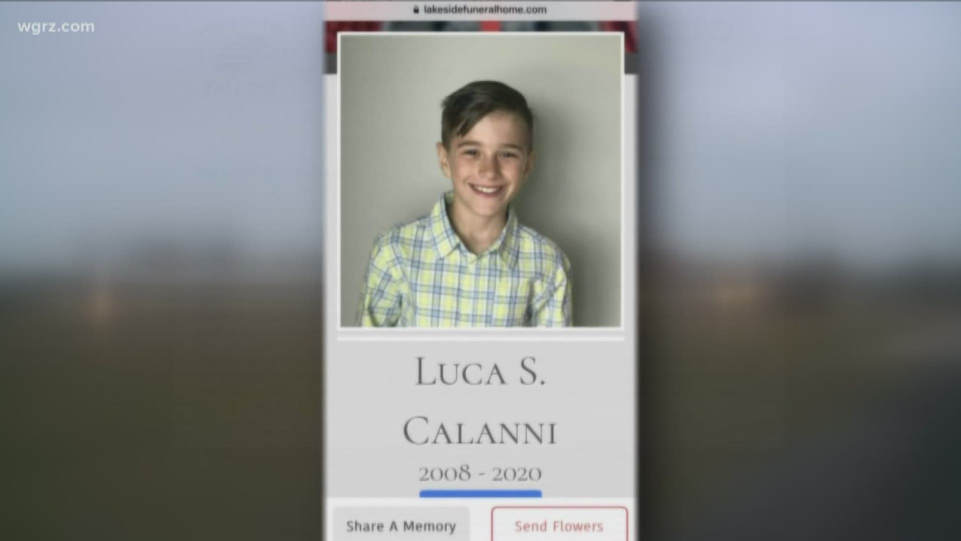 Funeral services were held this morning for Luca.
He was remembered as a boy who loved being active and his family plans to keep that legacy alive.