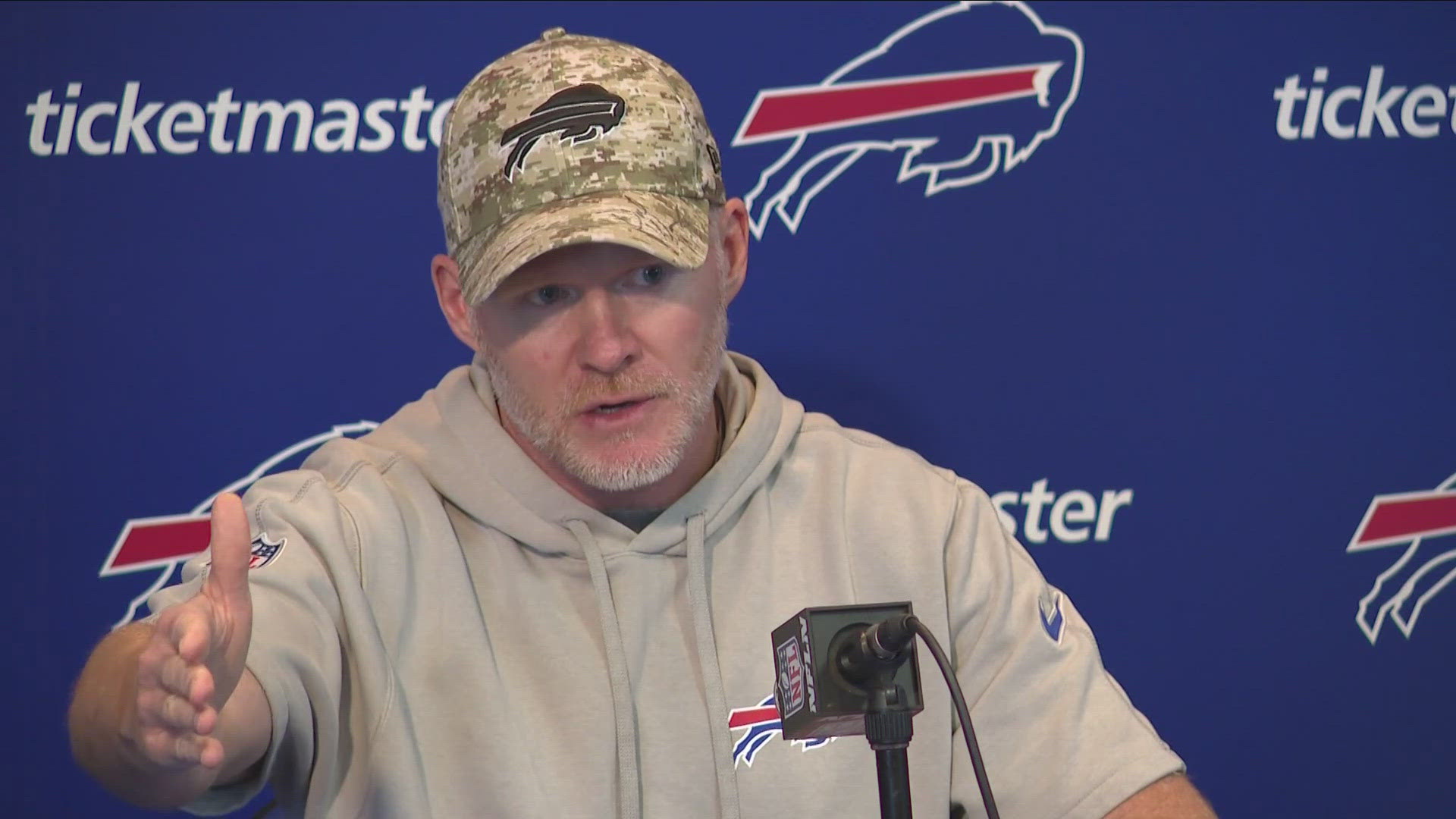 Bills coach Sean McDermott is looking for his team to gather more around the same "campfire" so that "we're all singing the song the right way."